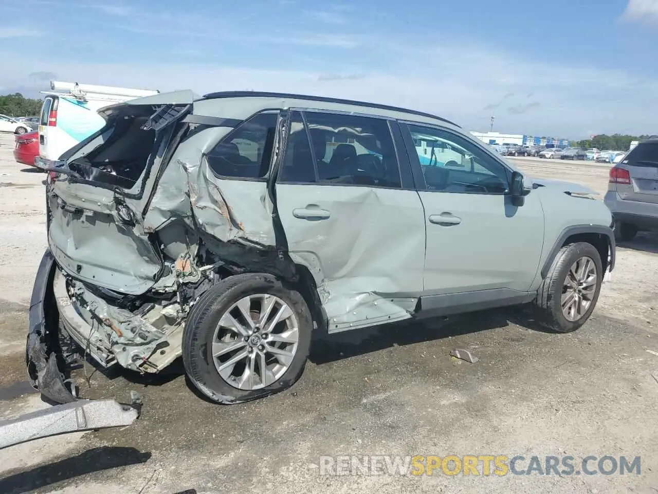 3 fotografías del automóvil dañado 2T3C1RFV7KW025588 TOYOTA RAV4 2019