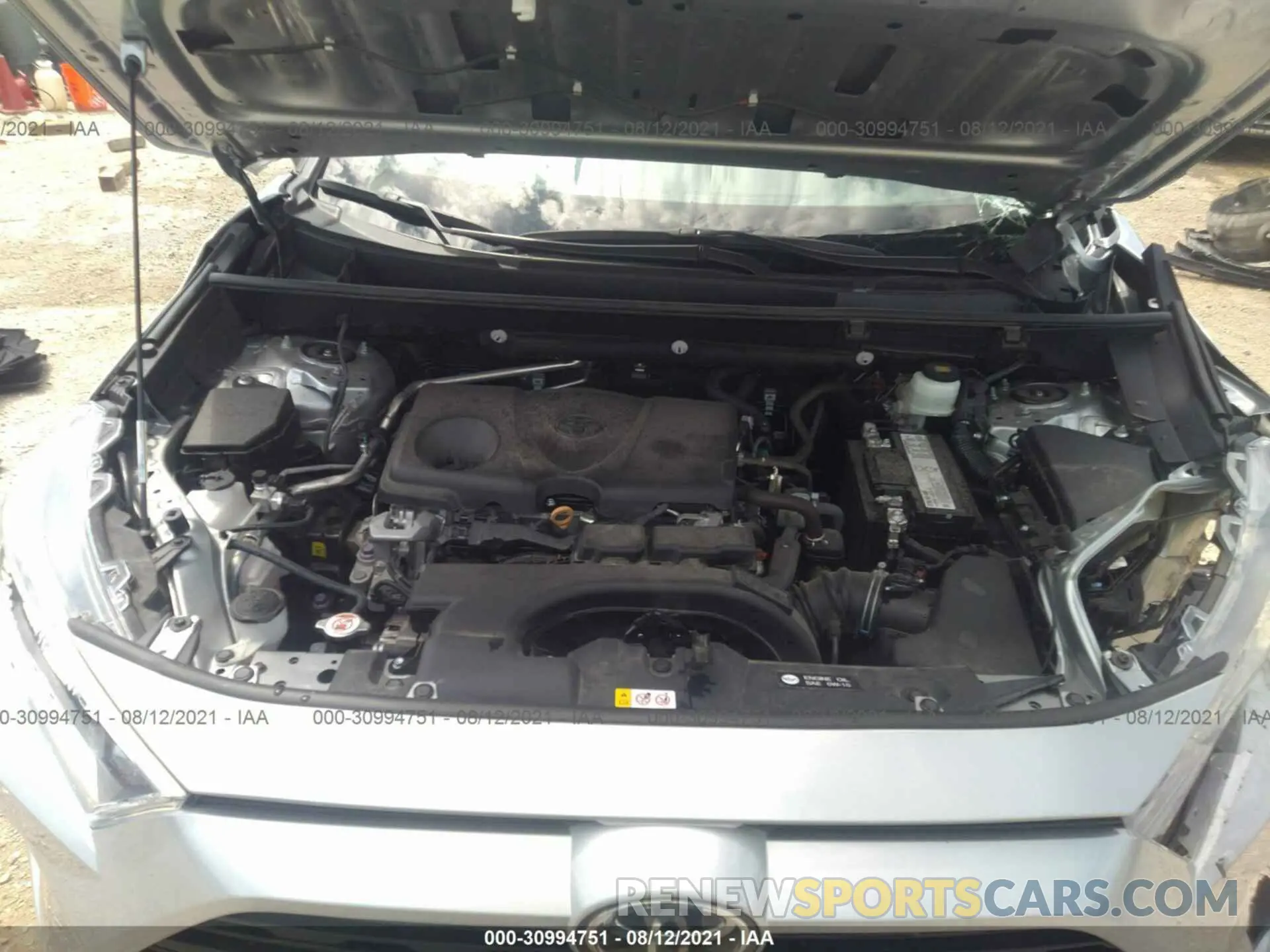 10 fotografías del automóvil dañado 2T3C1RFV9KW028203 TOYOTA RAV4 2019