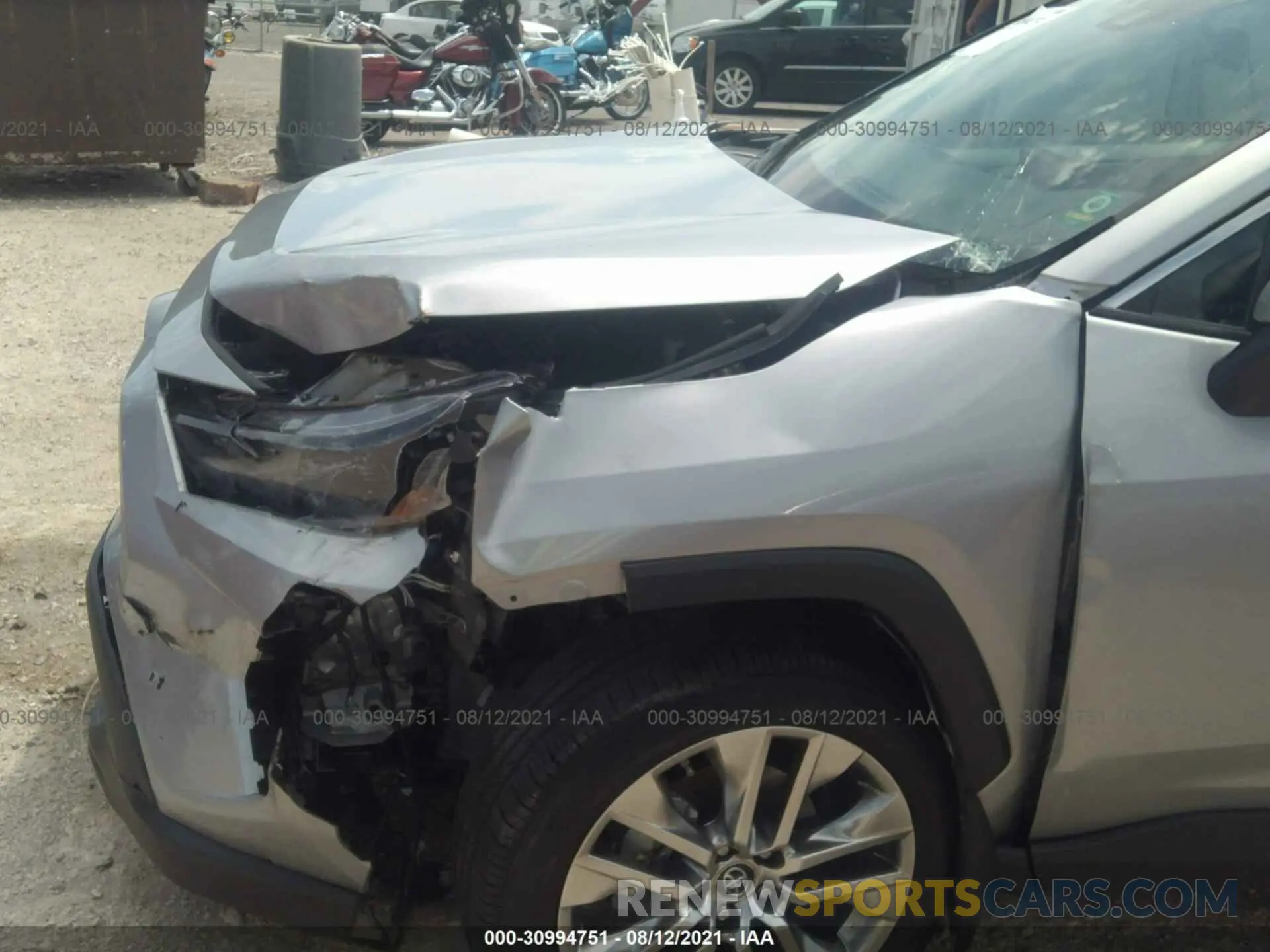 6 fotografías del automóvil dañado 2T3C1RFV9KW028203 TOYOTA RAV4 2019