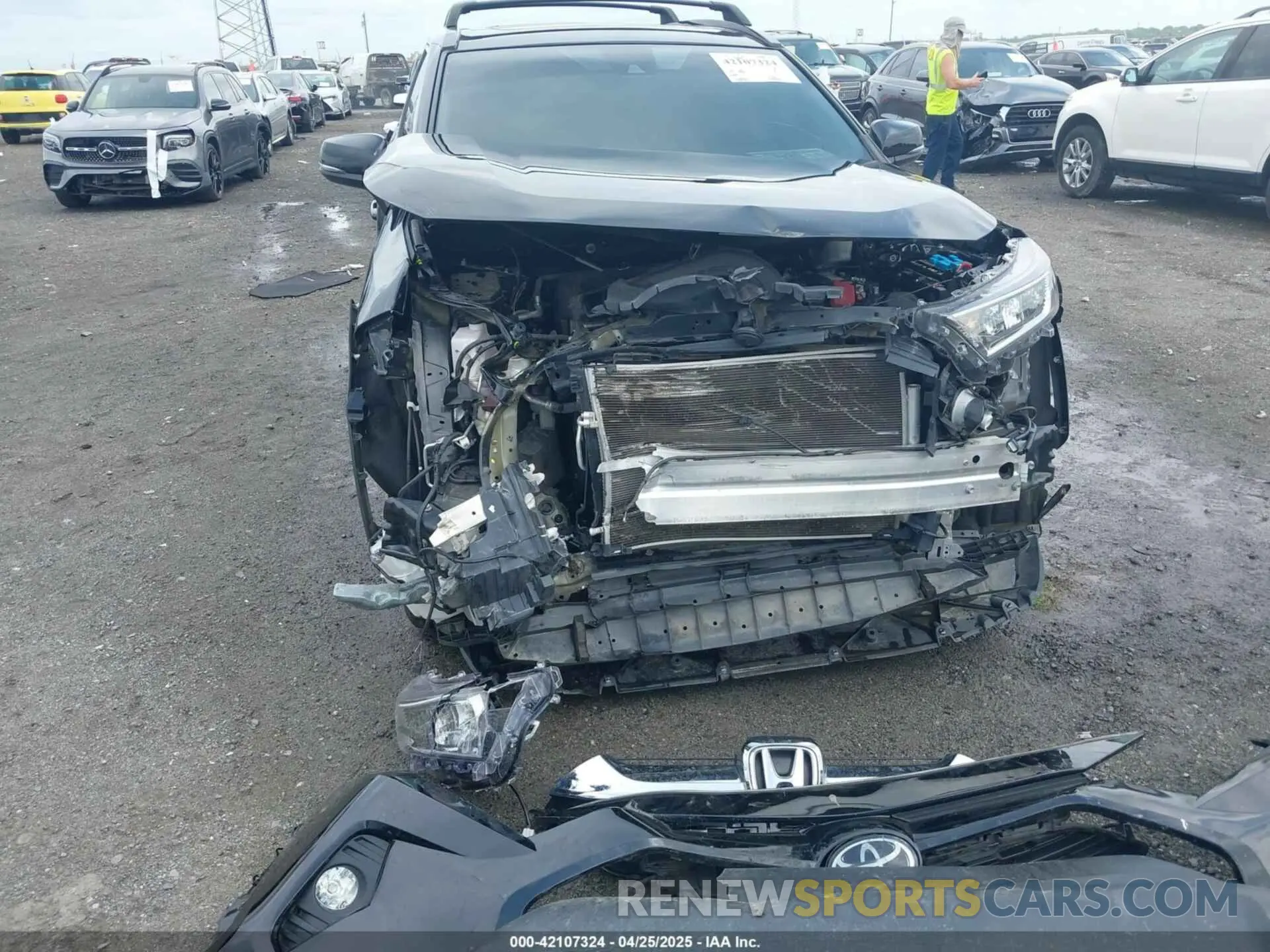 6 fotografías del automóvil dañado 2T3C1RFVXKC024209 TOYOTA RAV4 2019