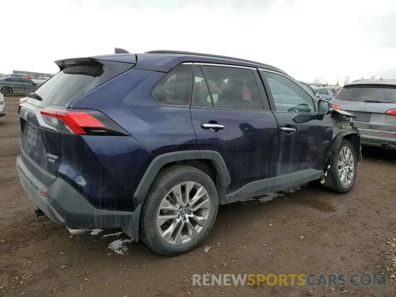 3 fotografías del automóvil dañado 2T3D1RFV2KW017631 TOYOTA RAV4 2019