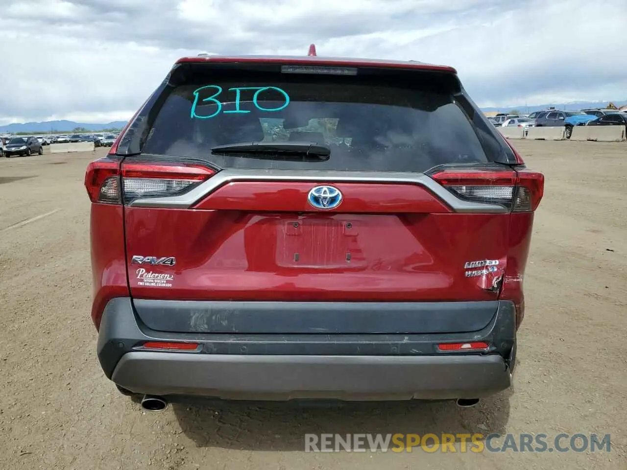 6 fotografías del automóvil dañado 2T3DWRFV1KW023048 TOYOTA RAV4 2019
