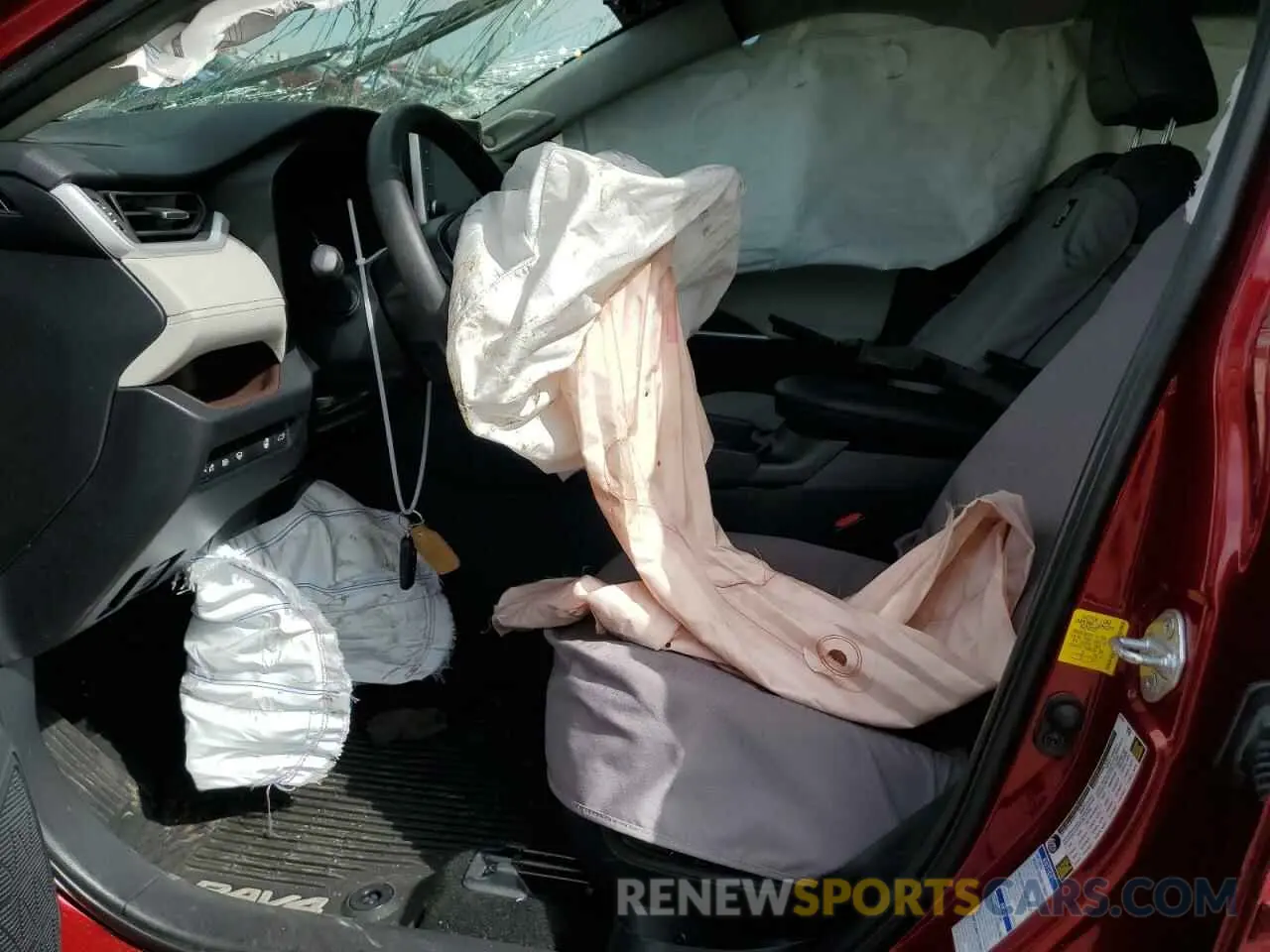 7 fotografías del automóvil dañado 2T3DWRFV1KW023048 TOYOTA RAV4 2019