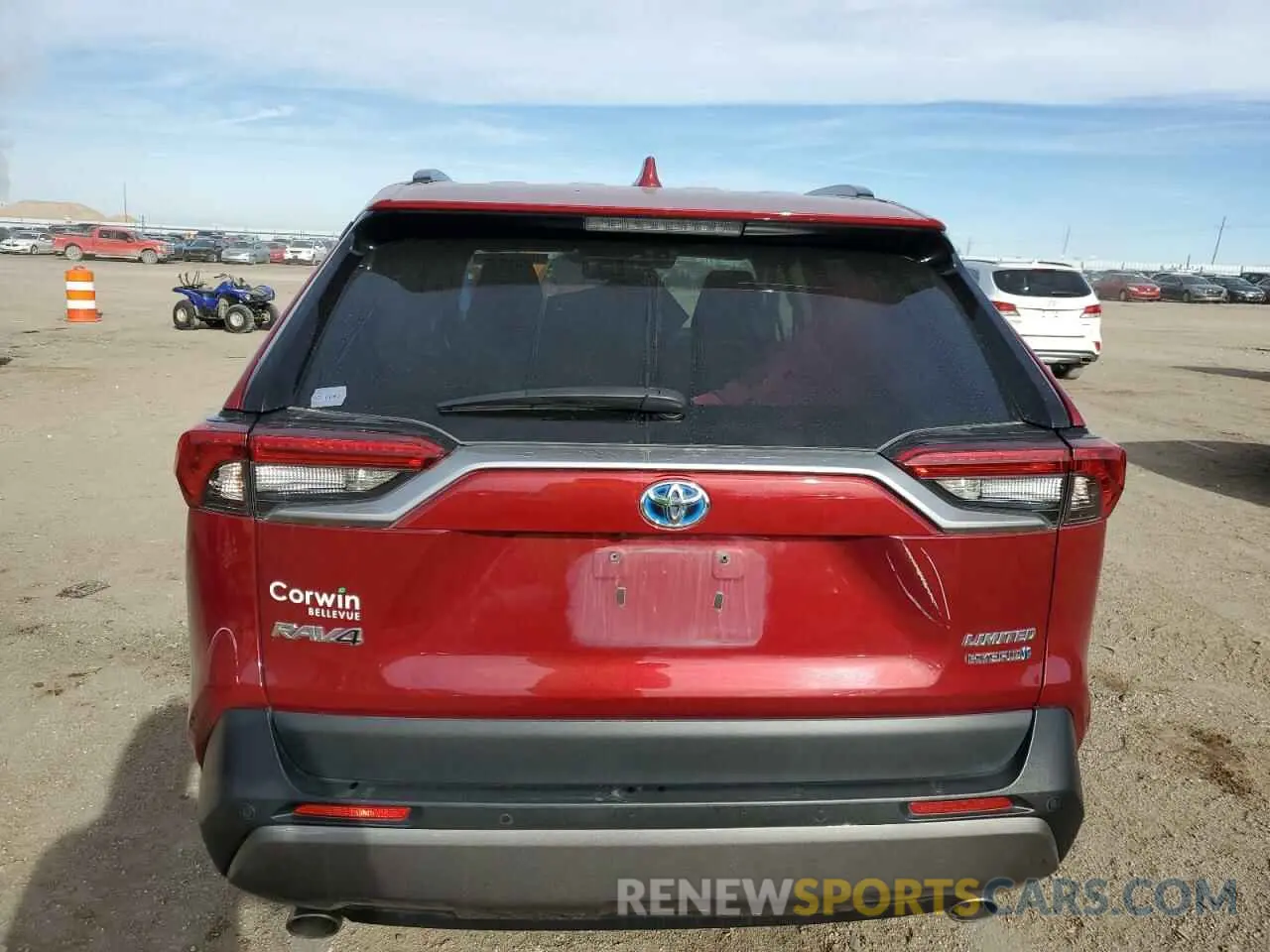 6 fotografías del automóvil dañado 2T3DWRFV8KW028473 TOYOTA RAV4 2019
