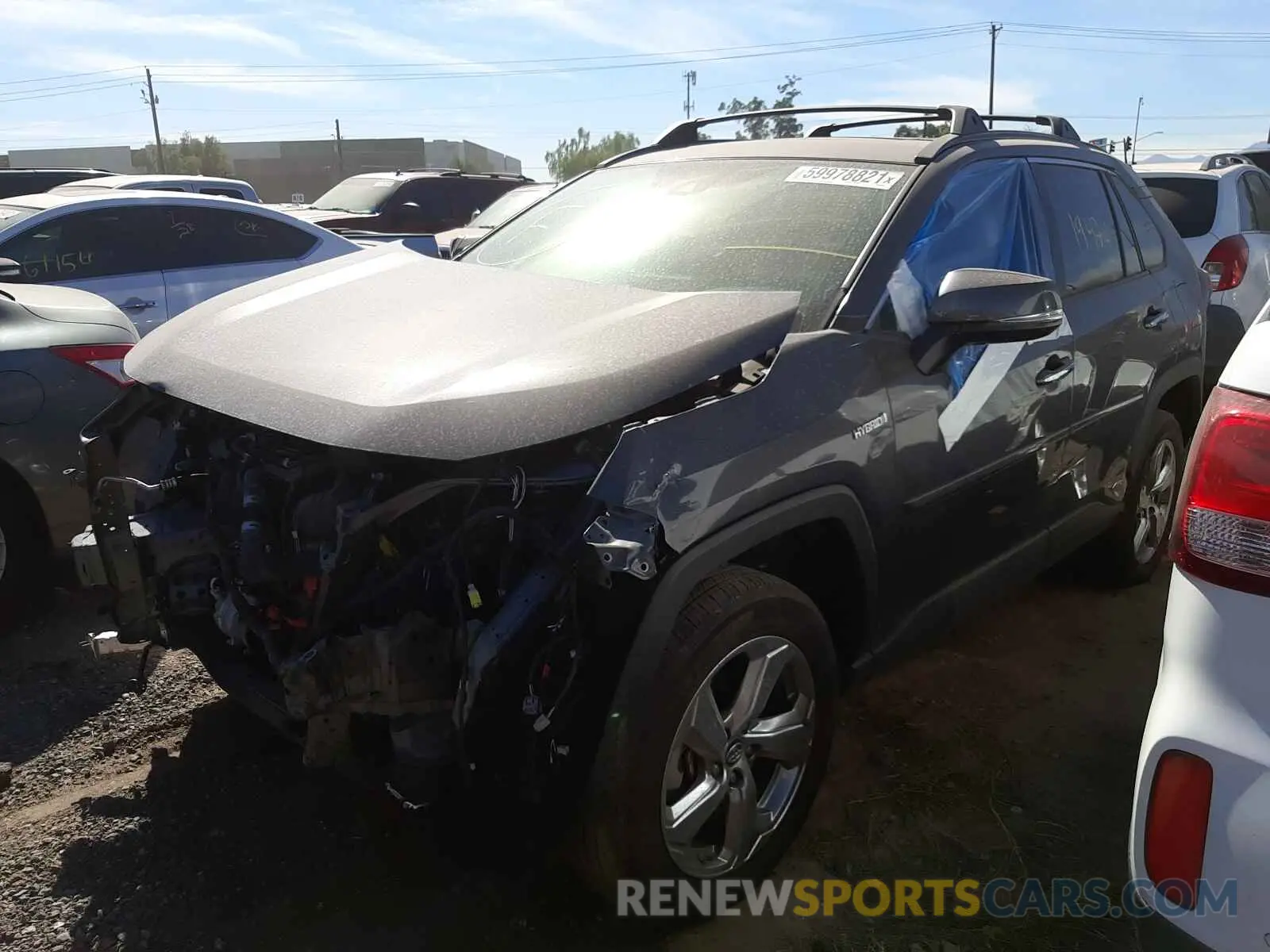 2 fotografías del automóvil dañado 2T3DWRFV9KW042477 TOYOTA RAV4 2019