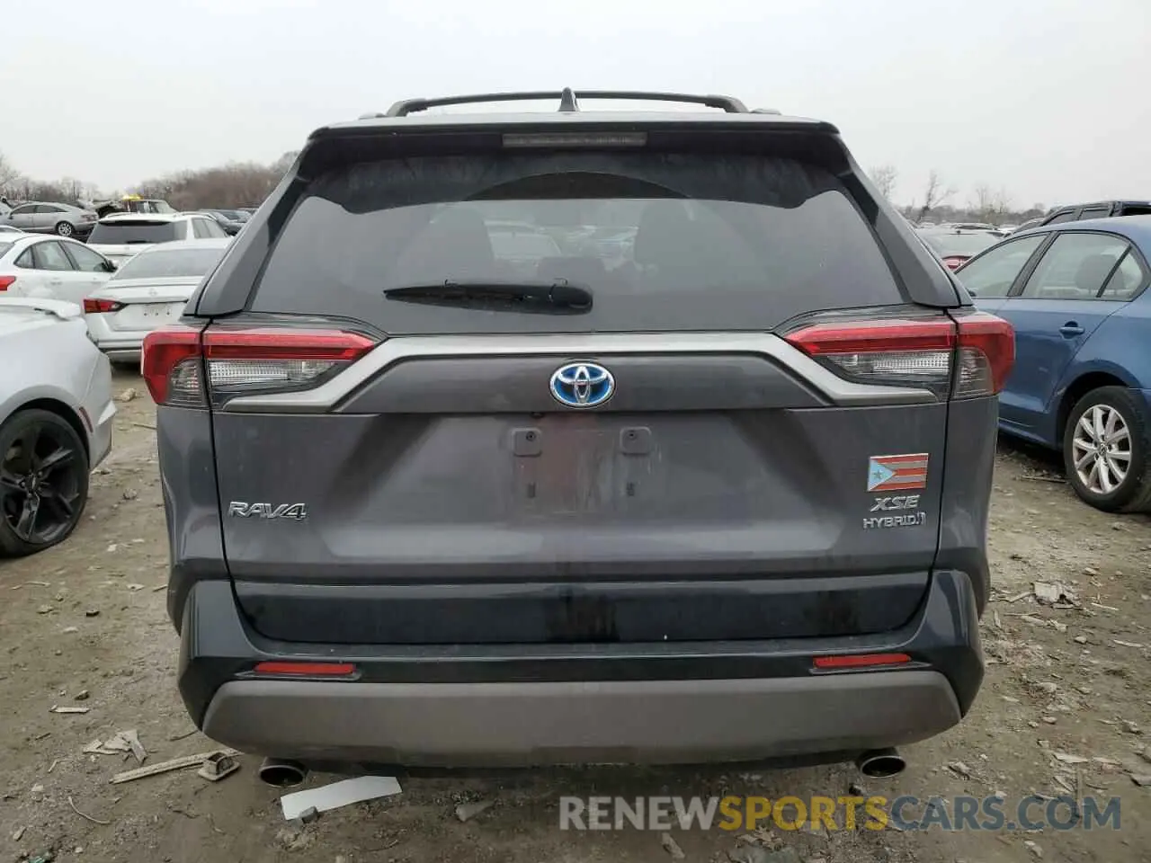 6 fotografías del automóvil dañado 2T3EWRFV1KW021191 TOYOTA RAV4 2019