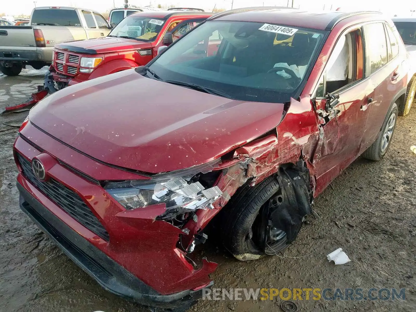 2 fotografías del automóvil dañado 2T3F1RFV0KW078727 TOYOTA RAV4 2019