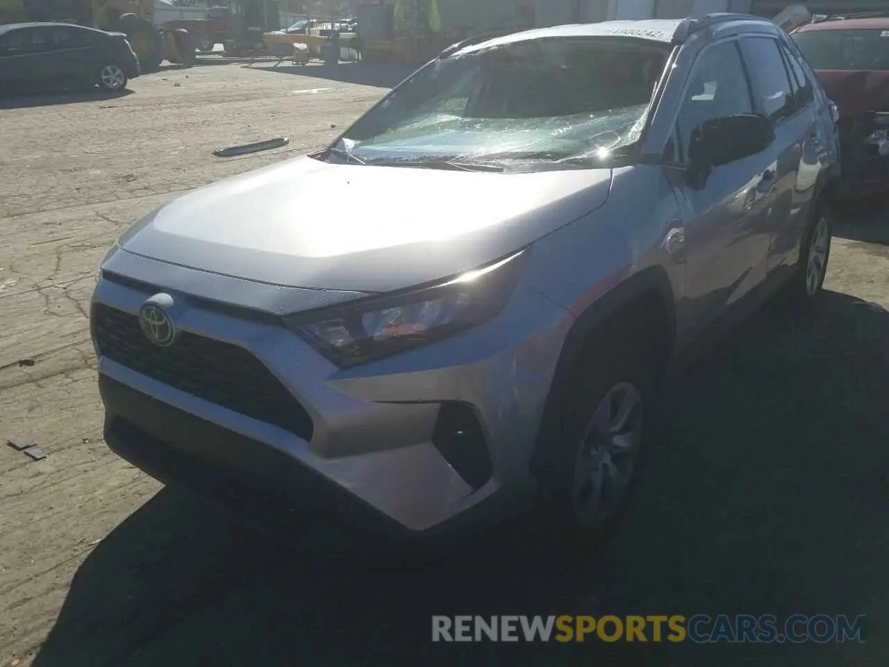 2 fotografías del automóvil dañado 2T3F1RFV5KC002681 TOYOTA RAV4 2019