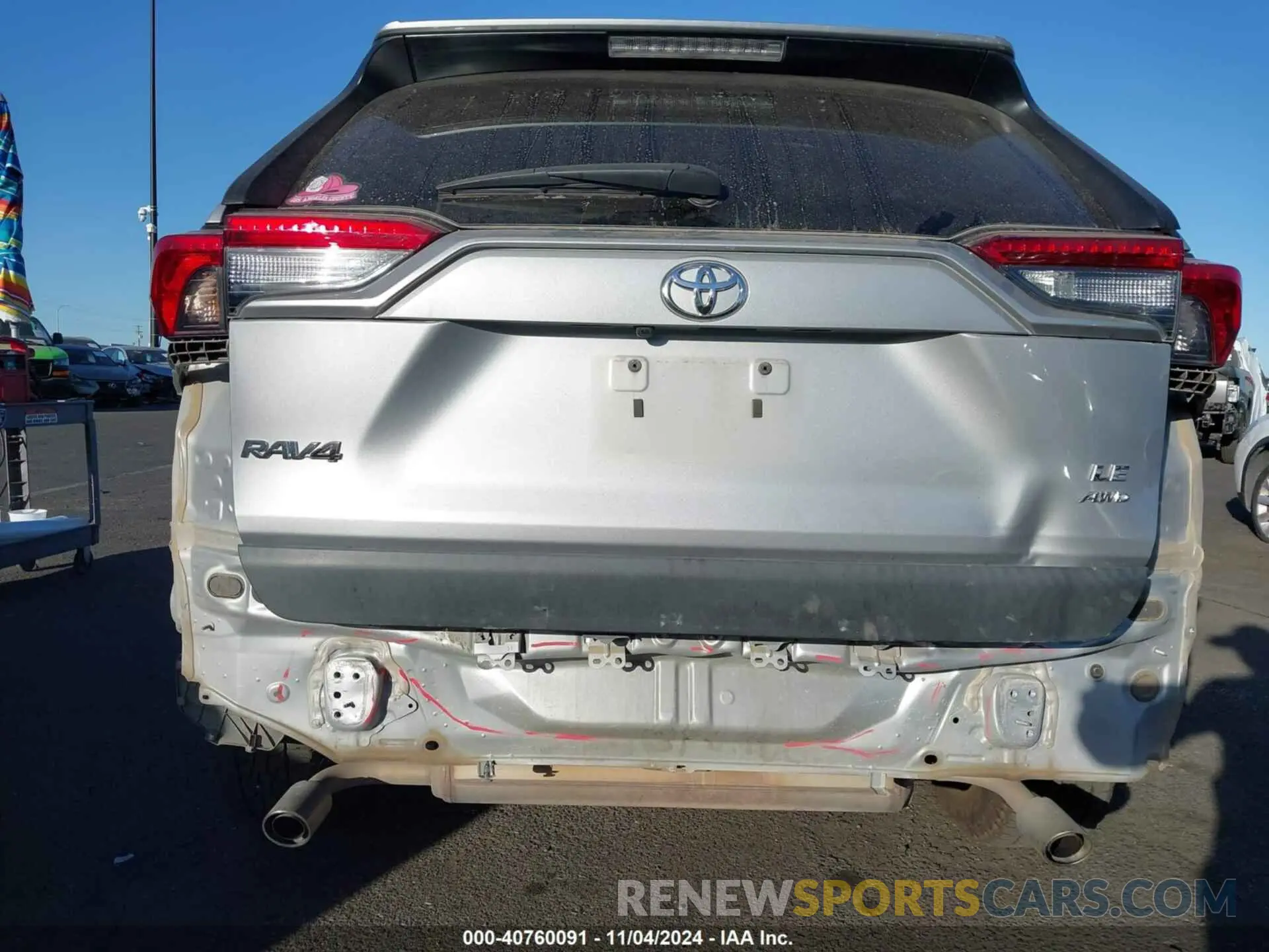 6 fotografías del automóvil dañado 2T3F1RFV6KW016278 TOYOTA RAV4 2019