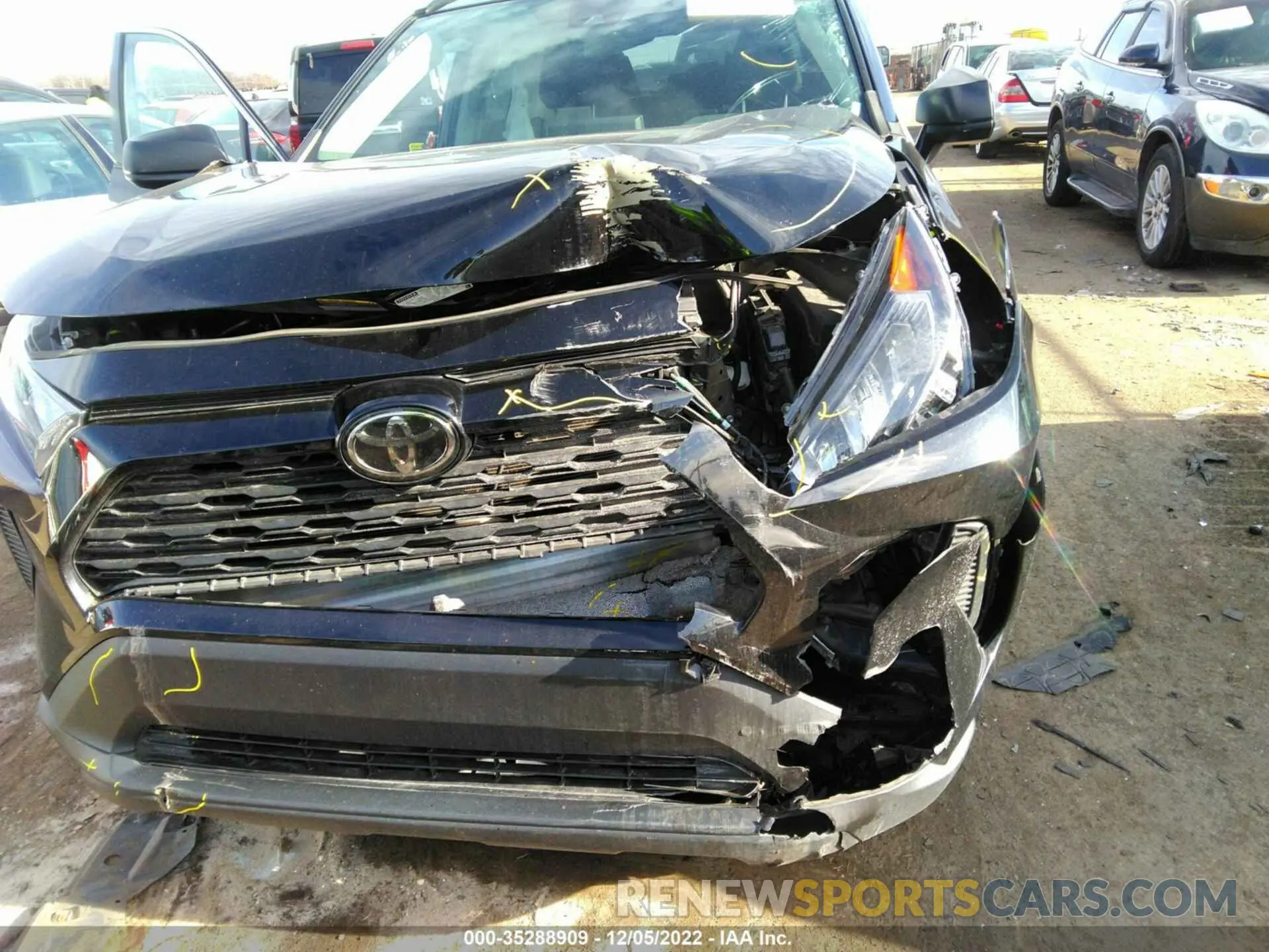 6 fotografías del automóvil dañado 2T3F1RFV6KW055467 TOYOTA RAV4 2019