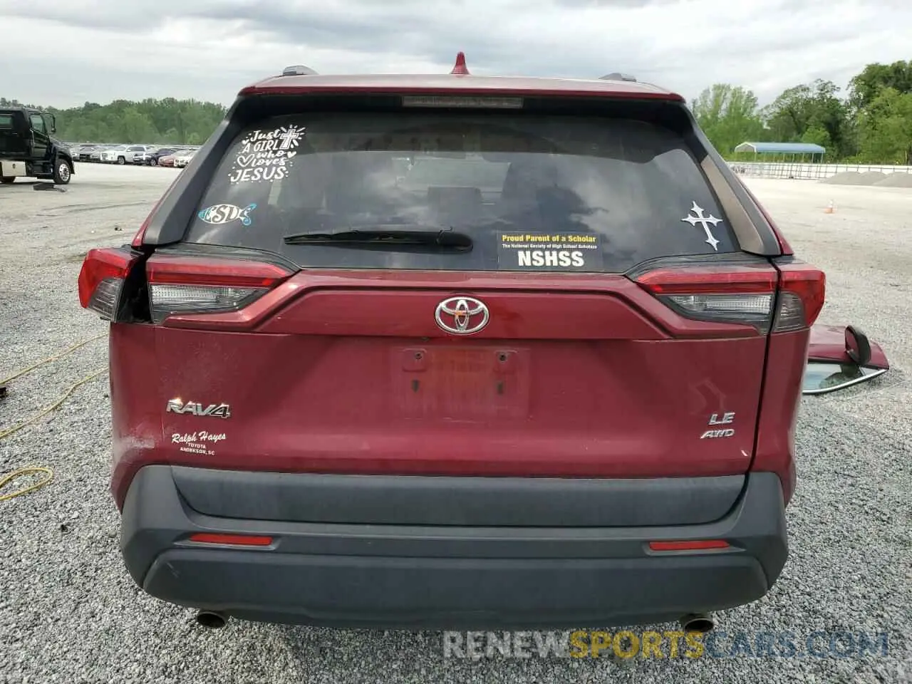 6 fotografías del automóvil dañado 2T3F1RFVXKW031561 TOYOTA RAV4 2019
