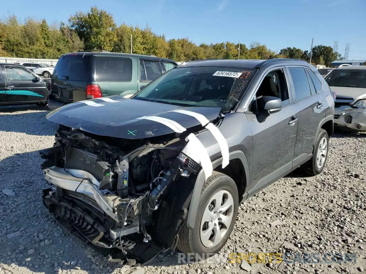 2 fotografías del automóvil dañado 2T3H1RFV0KC027626 TOYOTA RAV4 2019
