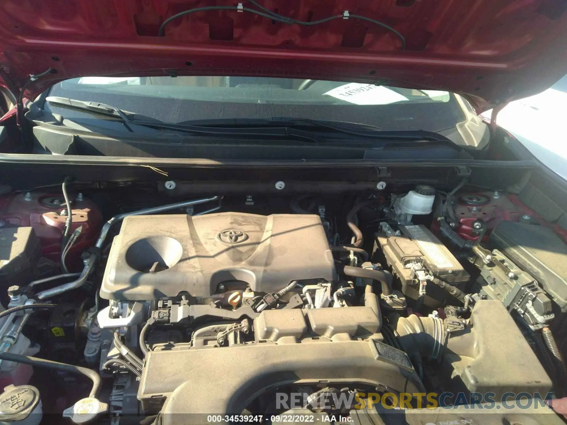 10 fotografías del automóvil dañado 2T3H1RFV0KW038169 TOYOTA RAV4 2019