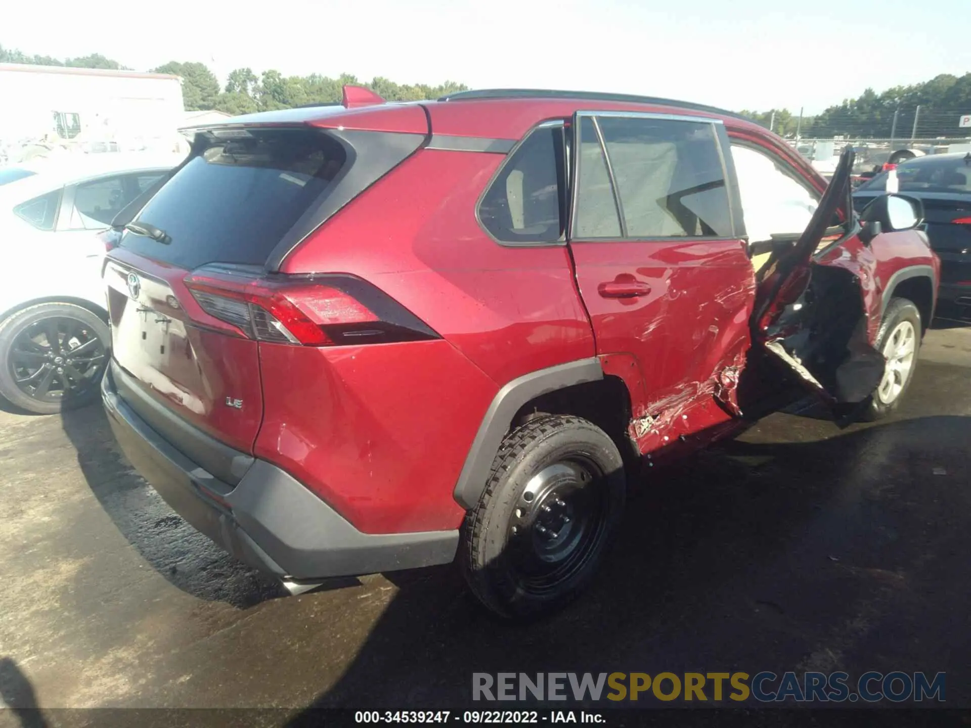 4 fotografías del automóvil dañado 2T3H1RFV0KW038169 TOYOTA RAV4 2019