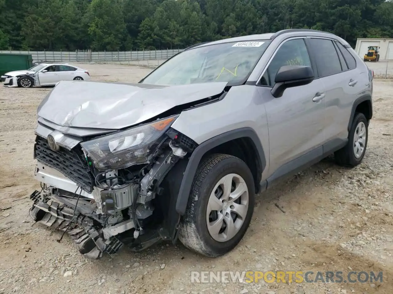 2 fotografías del automóvil dañado 2T3H1RFV1KC007319 TOYOTA RAV4 2019