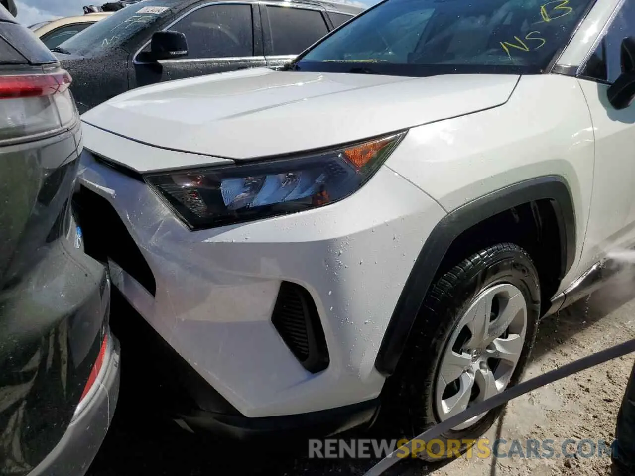 5 fotografías del automóvil dañado 2T3H1RFV1KC031300 TOYOTA RAV4 2019