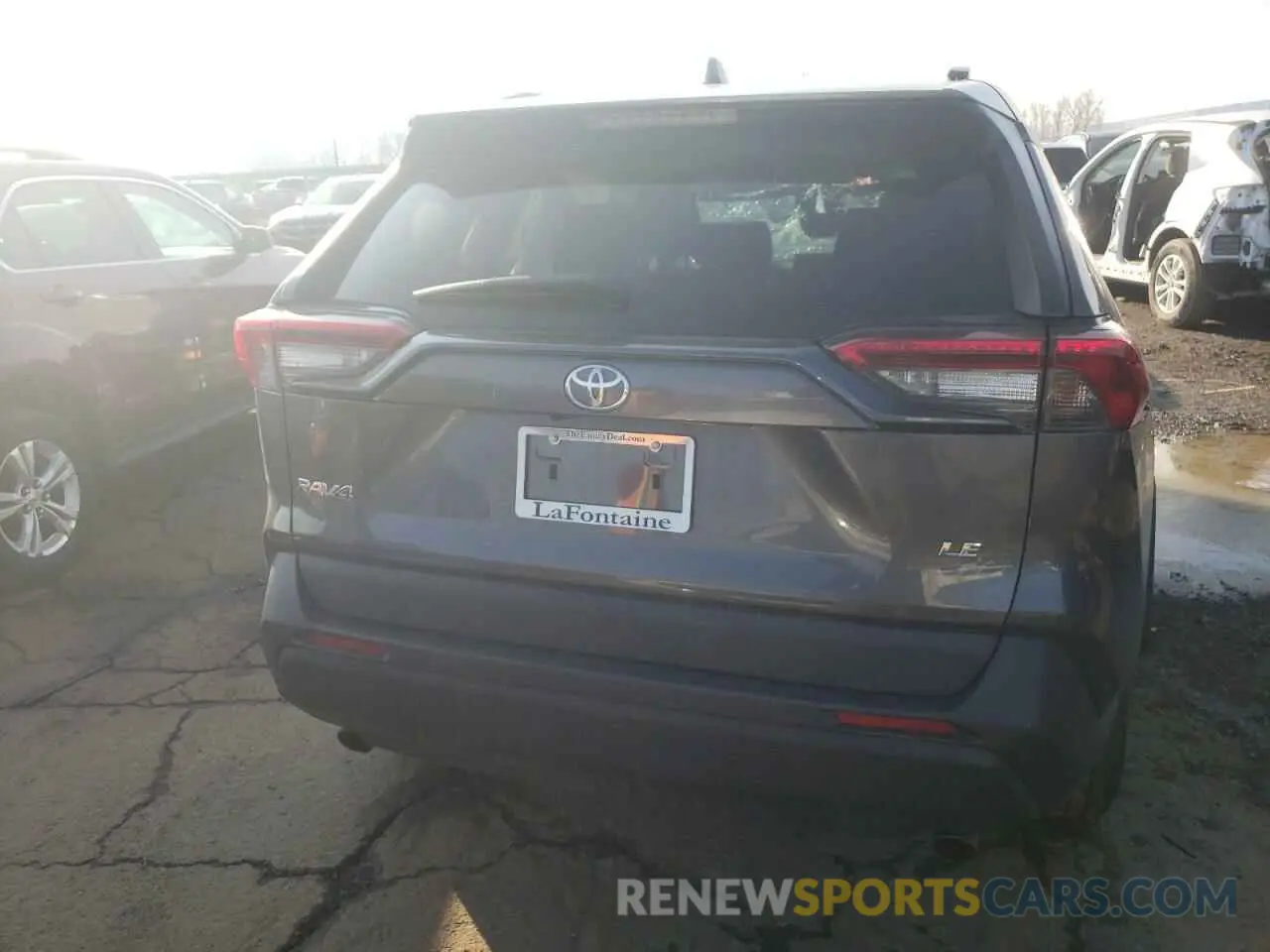 6 fotografías del automóvil dañado 2T3H1RFV2KW040537 TOYOTA RAV4 2019
