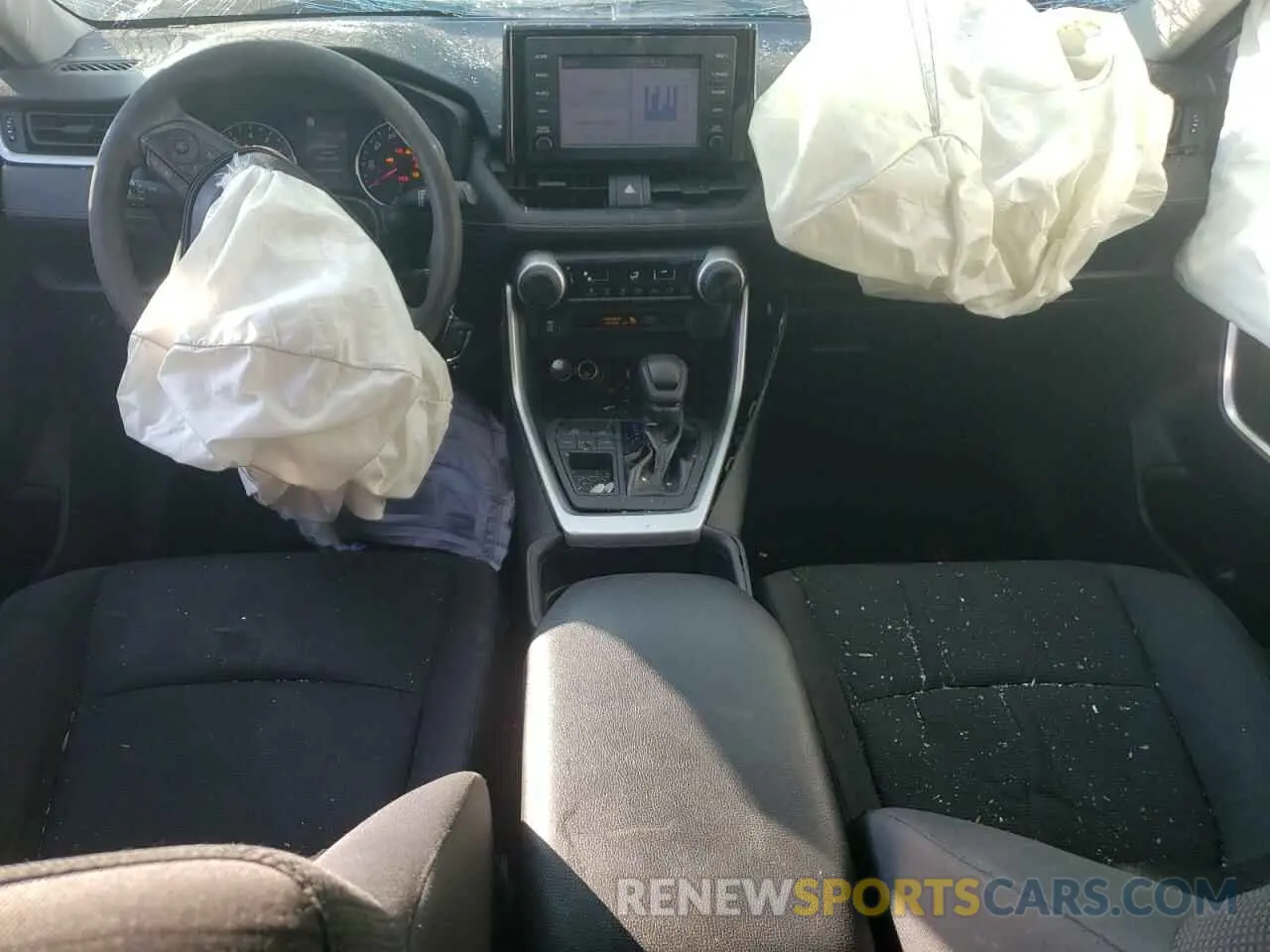 8 fotografías del automóvil dañado 2T3H1RFV2KW040537 TOYOTA RAV4 2019