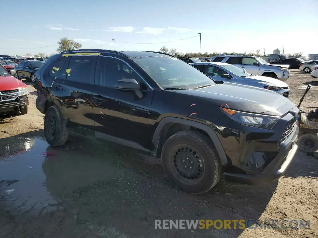 4 fotografías del automóvil dañado 2T3H1RFV3KW028655 TOYOTA RAV4 2019