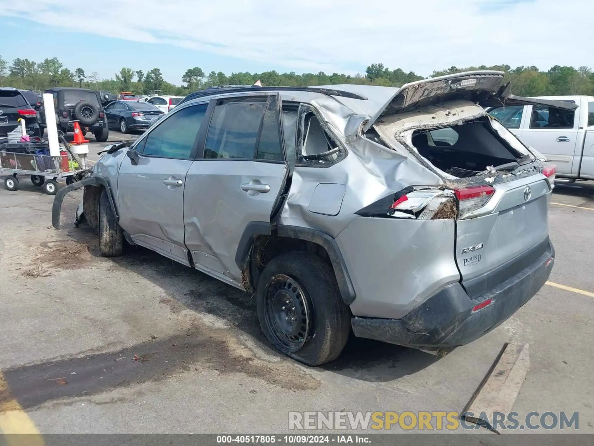 3 fotografías del automóvil dañado 2T3H1RFV4KW029006 TOYOTA RAV4 2019