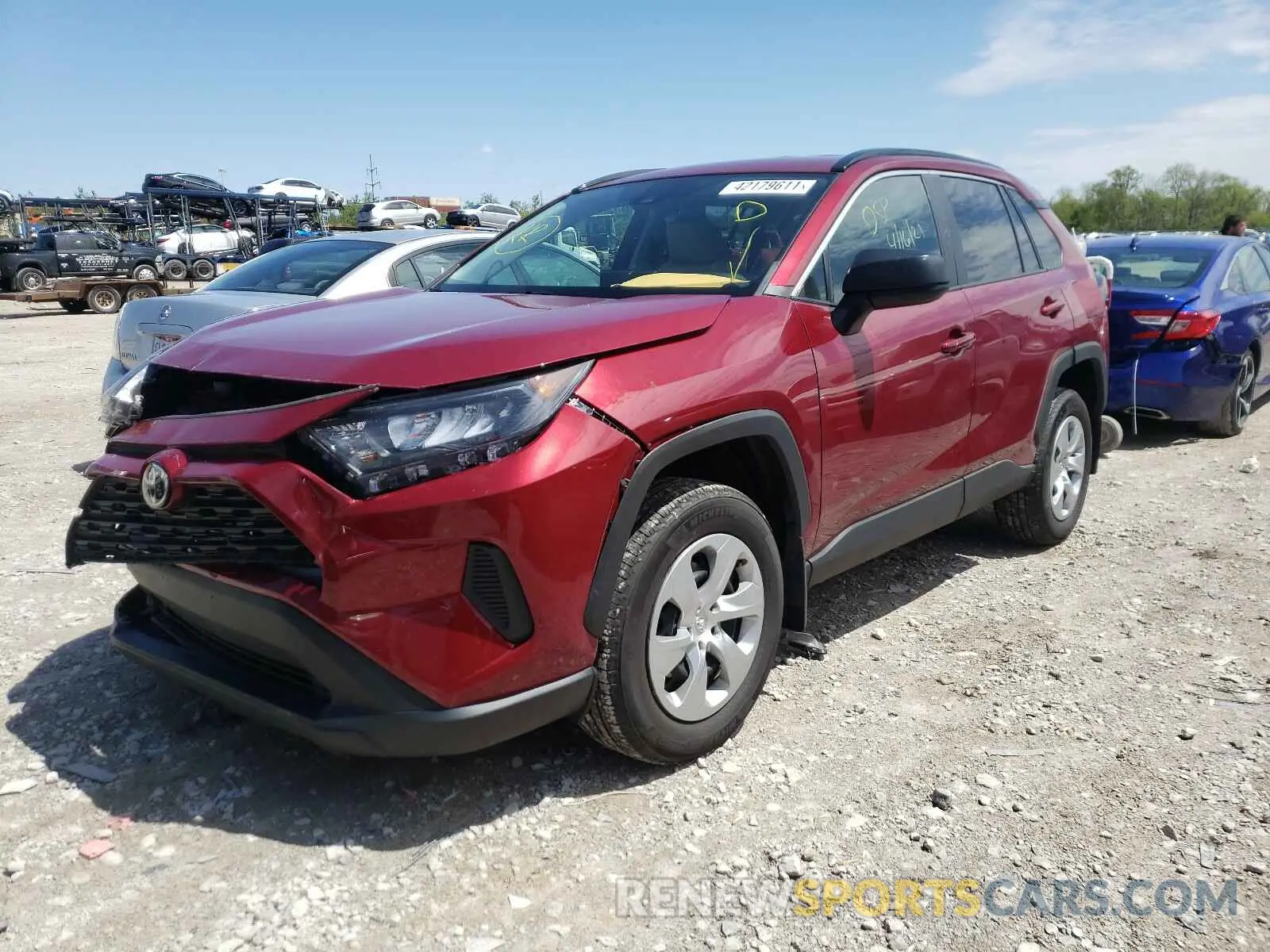 2 fotografías del automóvil dañado 2T3H1RFV4KW029796 TOYOTA RAV4 2019