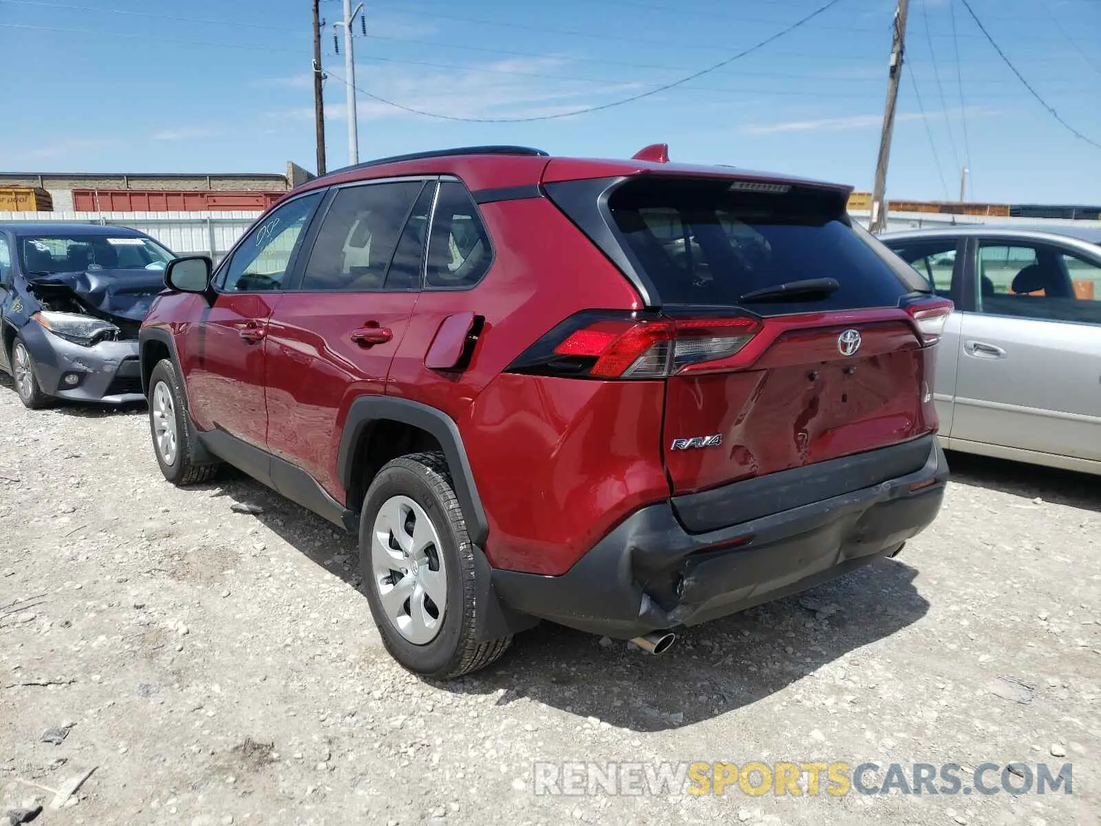 3 fotografías del automóvil dañado 2T3H1RFV4KW029796 TOYOTA RAV4 2019