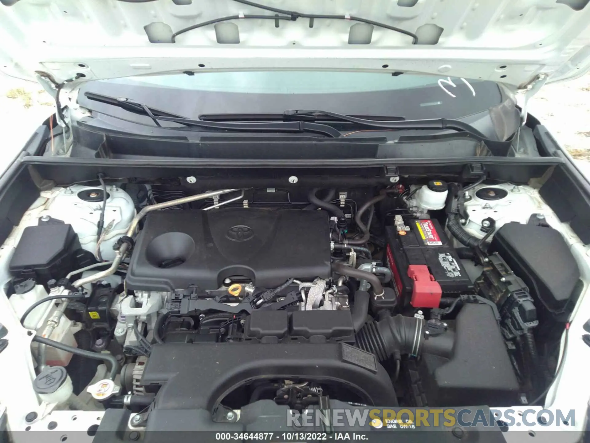 10 fotografías del automóvil dañado 2T3H1RFV5KC007050 TOYOTA RAV4 2019