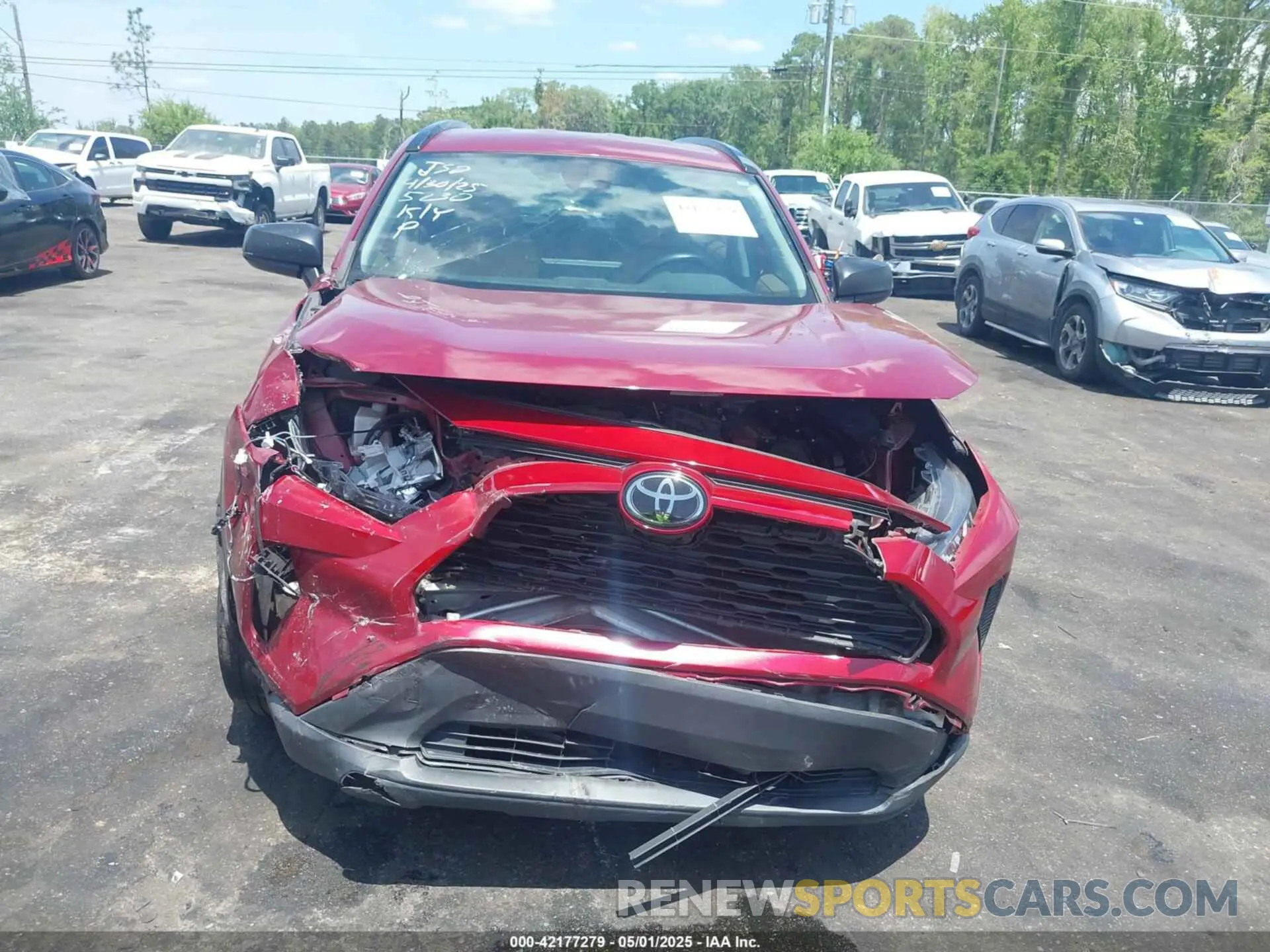 12 fotografías del automóvil dañado 2T3H1RFV5KW045263 TOYOTA RAV4 2019