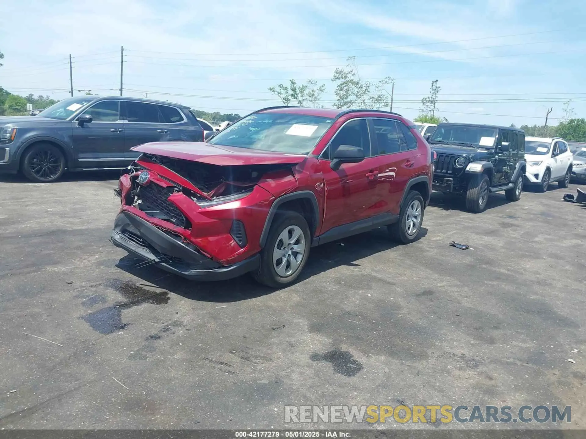 2 fotografías del automóvil dañado 2T3H1RFV5KW045263 TOYOTA RAV4 2019