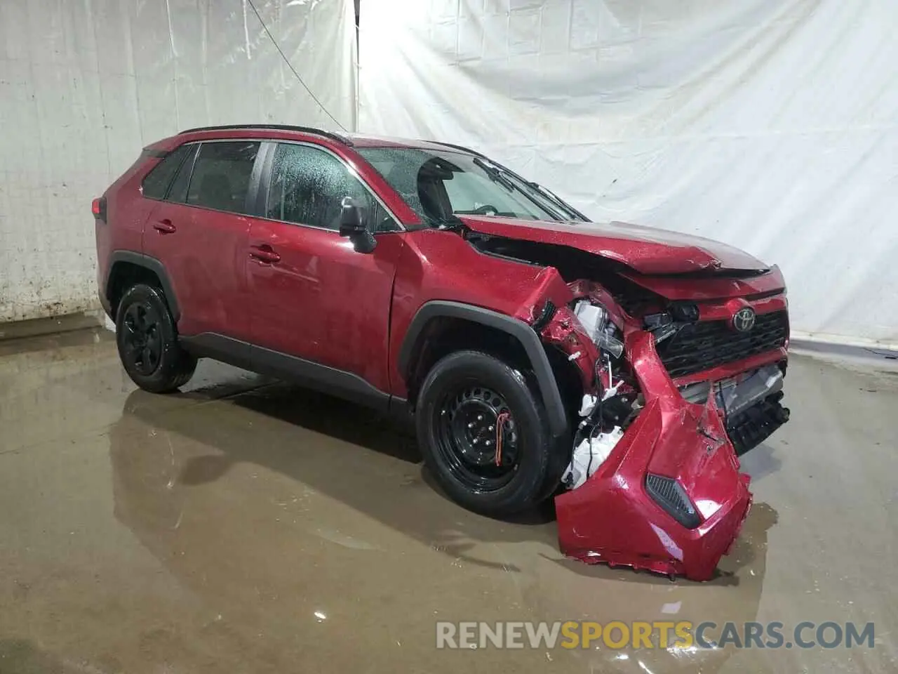 4 fotografías del automóvil dañado 2T3H1RFV5KW055355 TOYOTA RAV4 2019