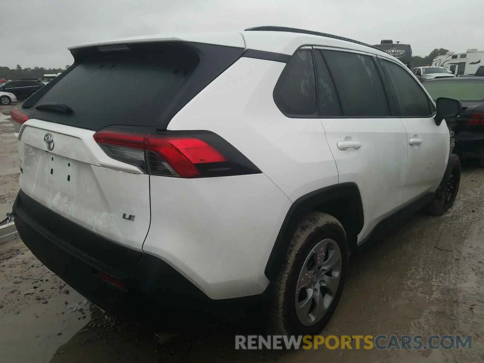 4 fotografías del automóvil dañado 2T3H1RFV6KC023659 TOYOTA RAV4 2019