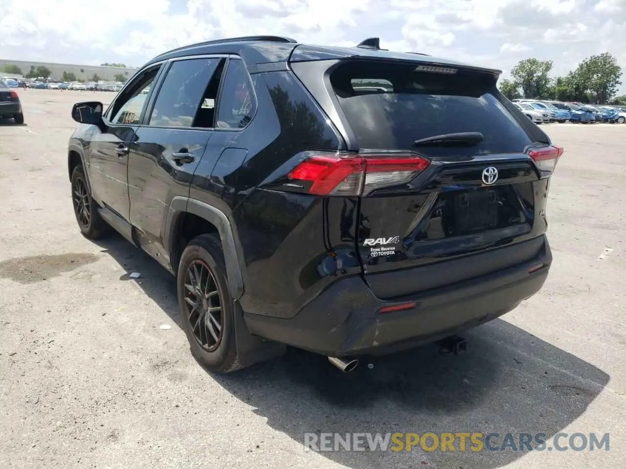 3 fotografías del automóvil dañado 2T3H1RFV6KW026205 TOYOTA RAV4 2019