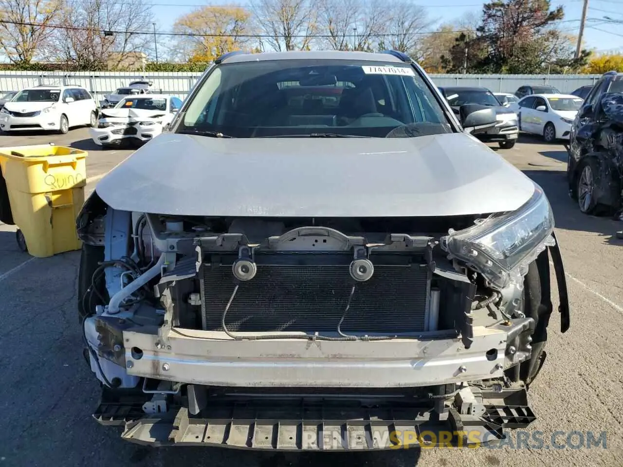 5 fotografías del automóvil dañado 2T3H1RFV6KW035230 TOYOTA RAV4 2019