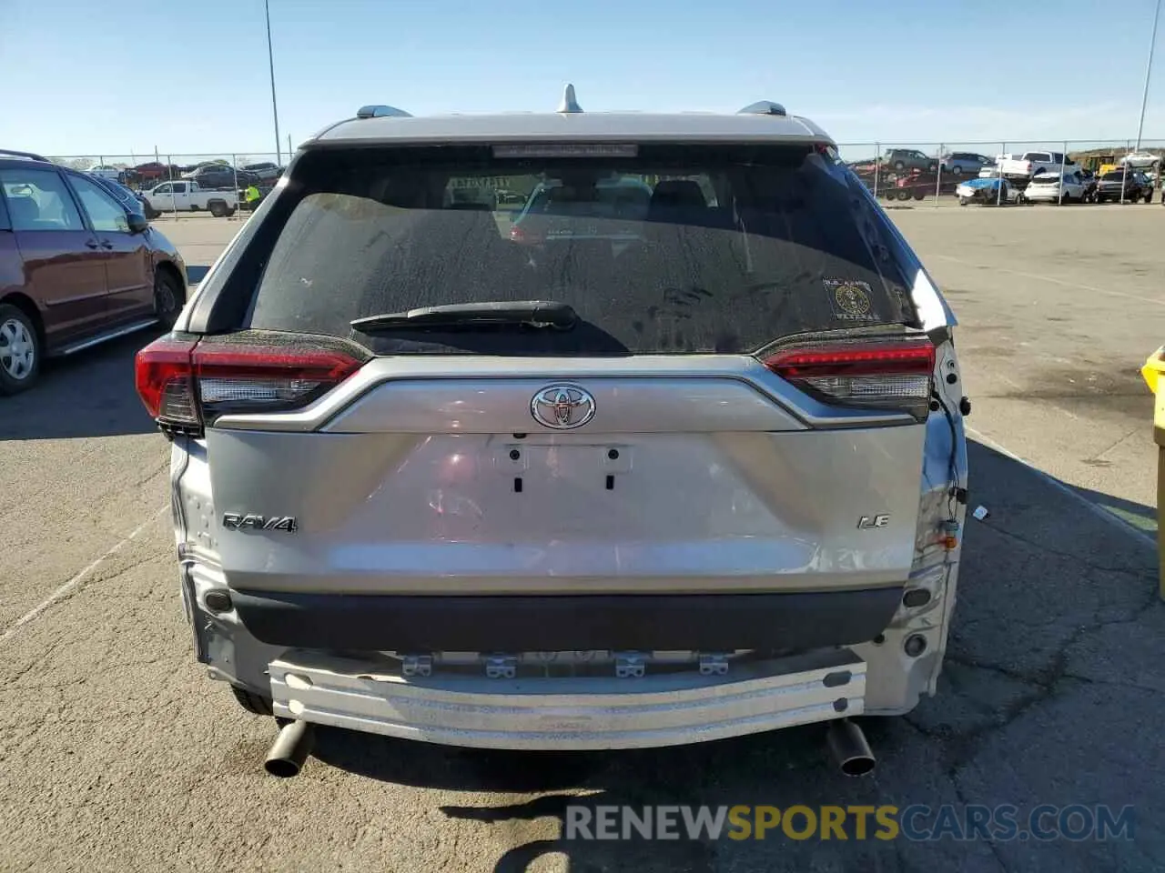 6 fotografías del automóvil dañado 2T3H1RFV6KW035230 TOYOTA RAV4 2019