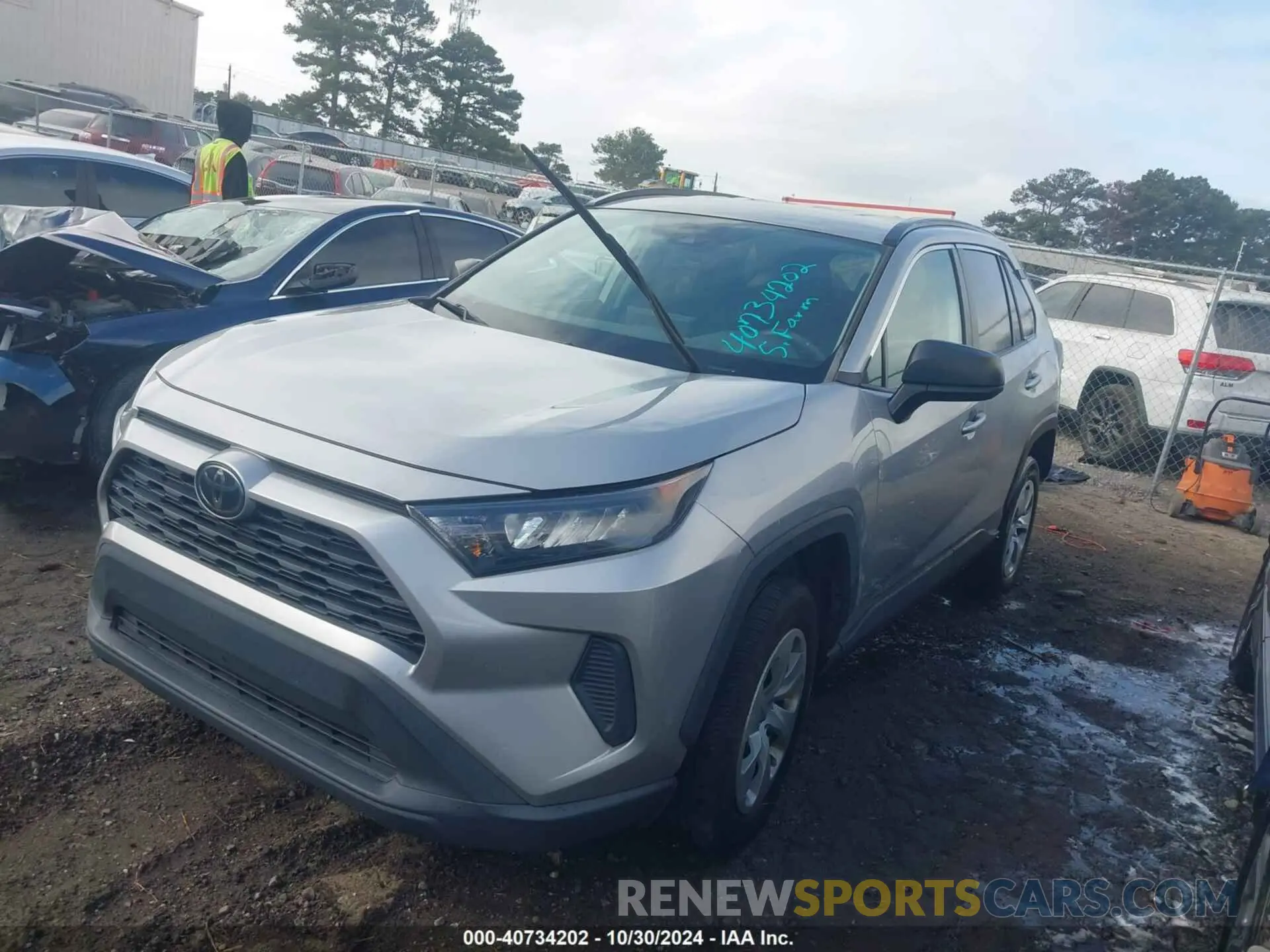 2 fotografías del automóvil dañado 2T3H1RFV6KW037544 TOYOTA RAV4 2019