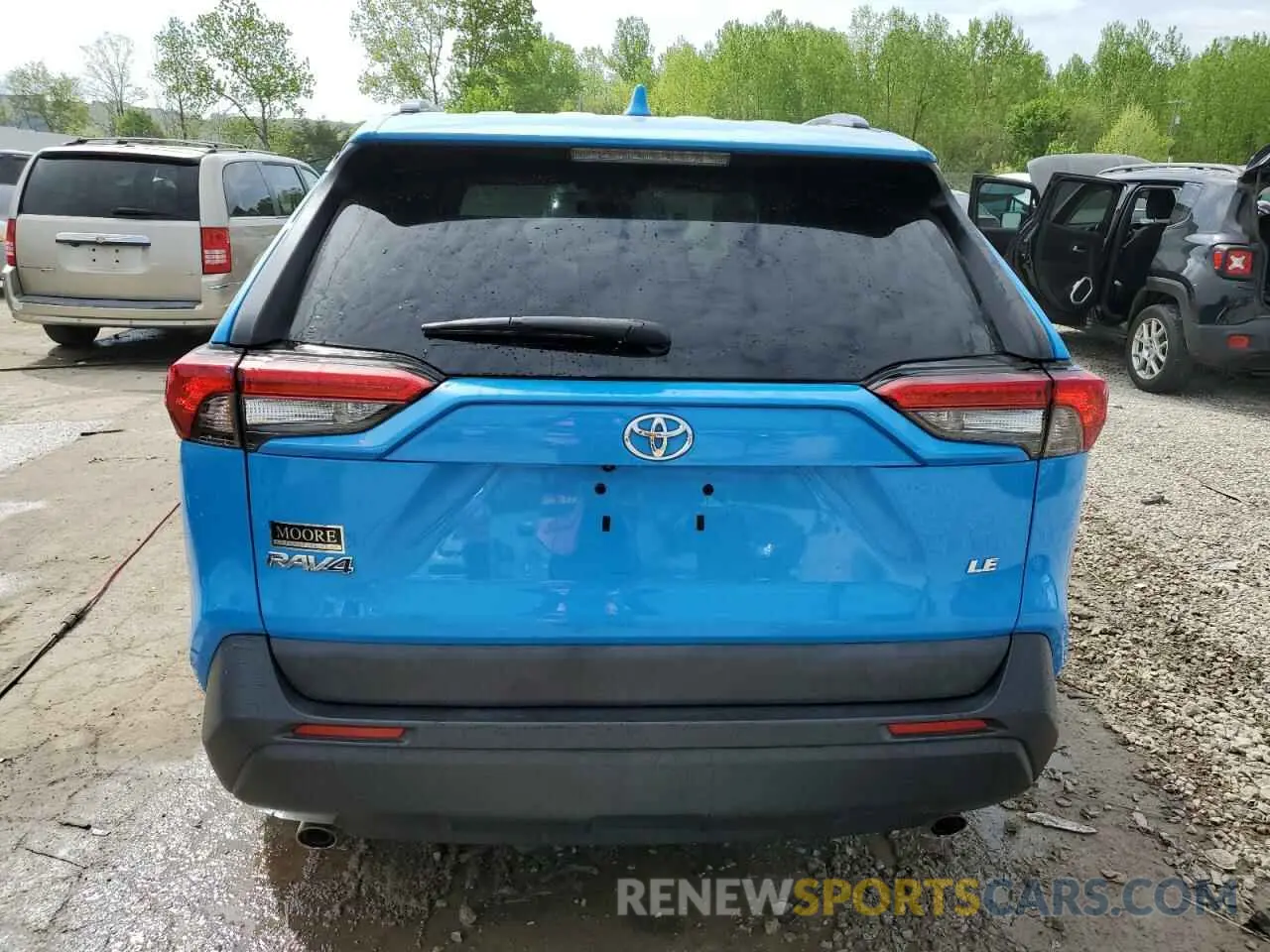 6 fotografías del automóvil dañado 2T3H1RFV6KW038015 TOYOTA RAV4 2019