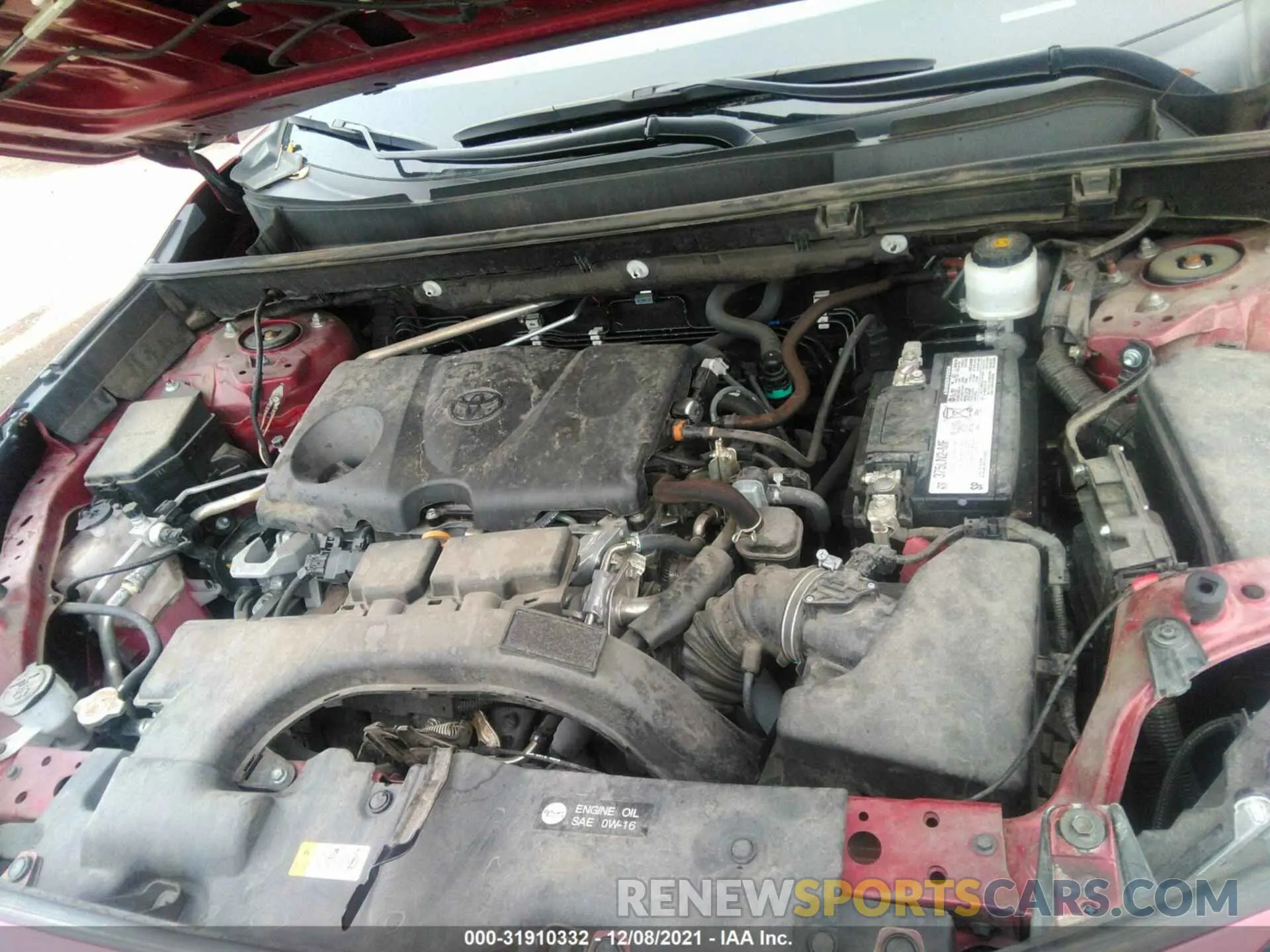 10 fotografías del automóvil dañado 2T3H1RFV6KW056742 TOYOTA RAV4 2019