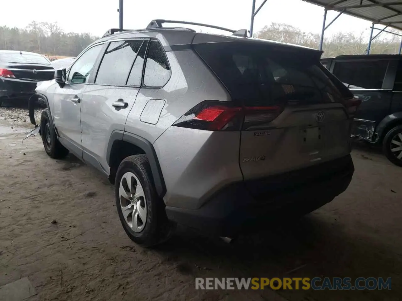 3 fotografías del automóvil dañado 2T3H1RFV7KC007485 TOYOTA RAV4 2019