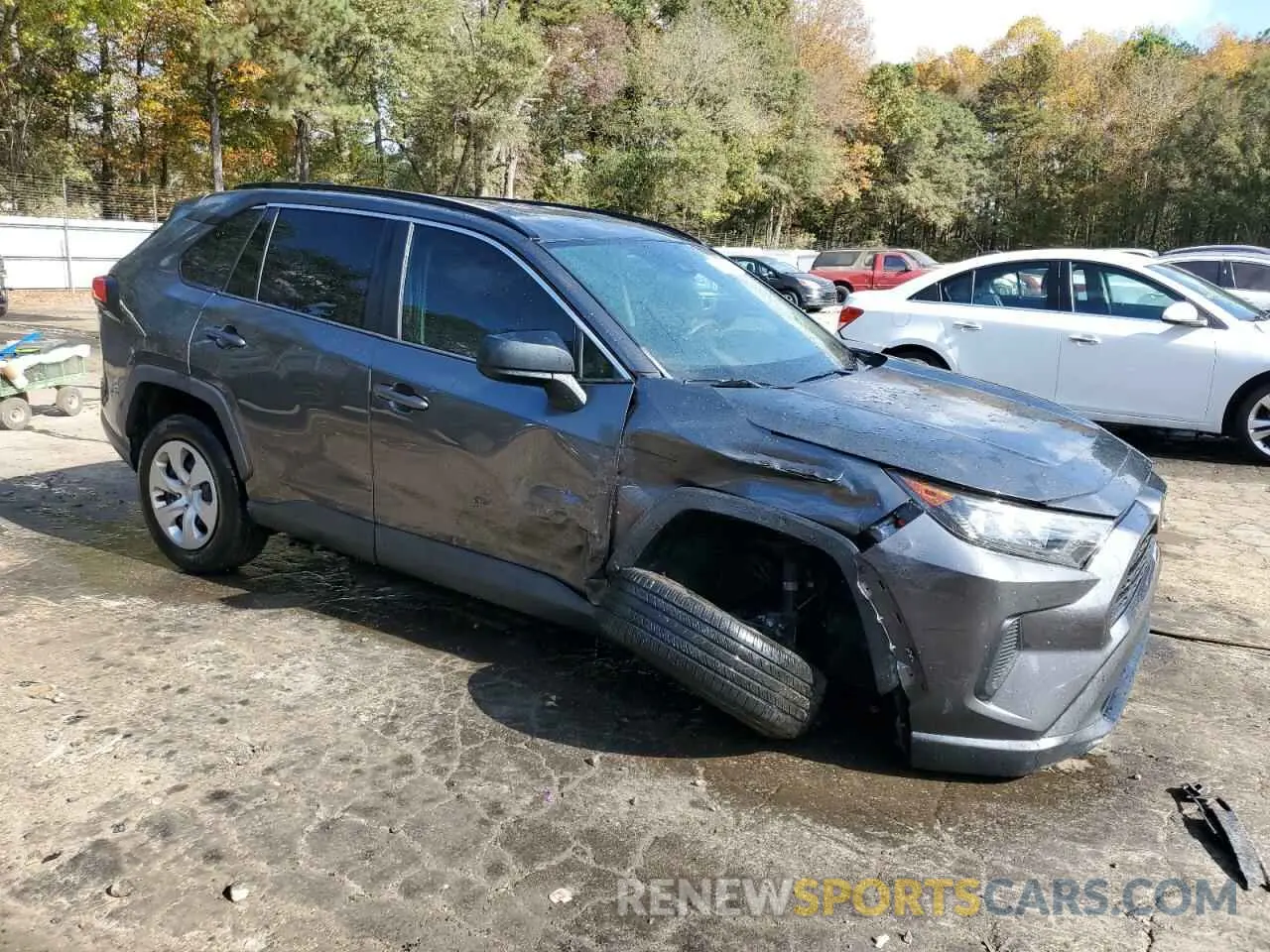 4 fotografías del automóvil dañado 2T3H1RFV7KC030264 TOYOTA RAV4 2019