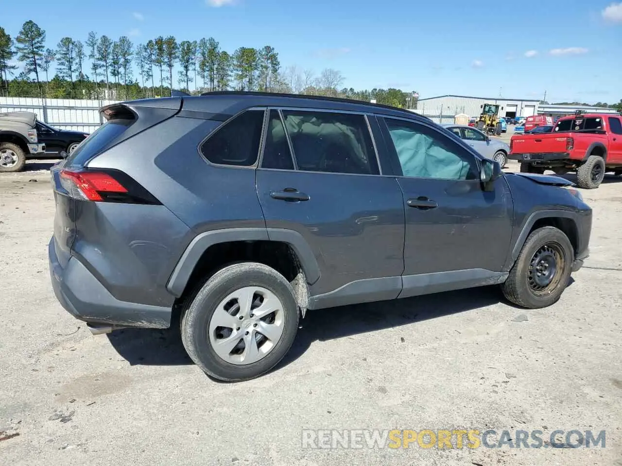 3 fotografías del automóvil dañado 2T3H1RFV7KC031933 TOYOTA RAV4 2019