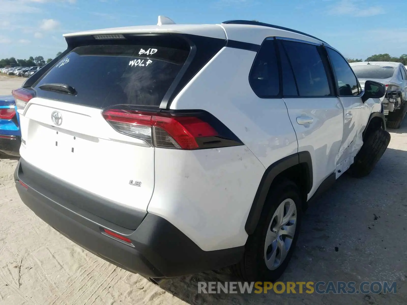 4 fotografías del automóvil dañado 2T3H1RFV7KW034992 TOYOTA RAV4 2019