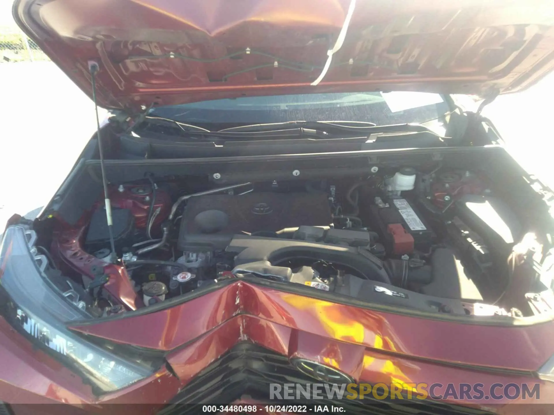 10 fotografías del automóvil dañado 2T3H1RFV7KW056751 TOYOTA RAV4 2019