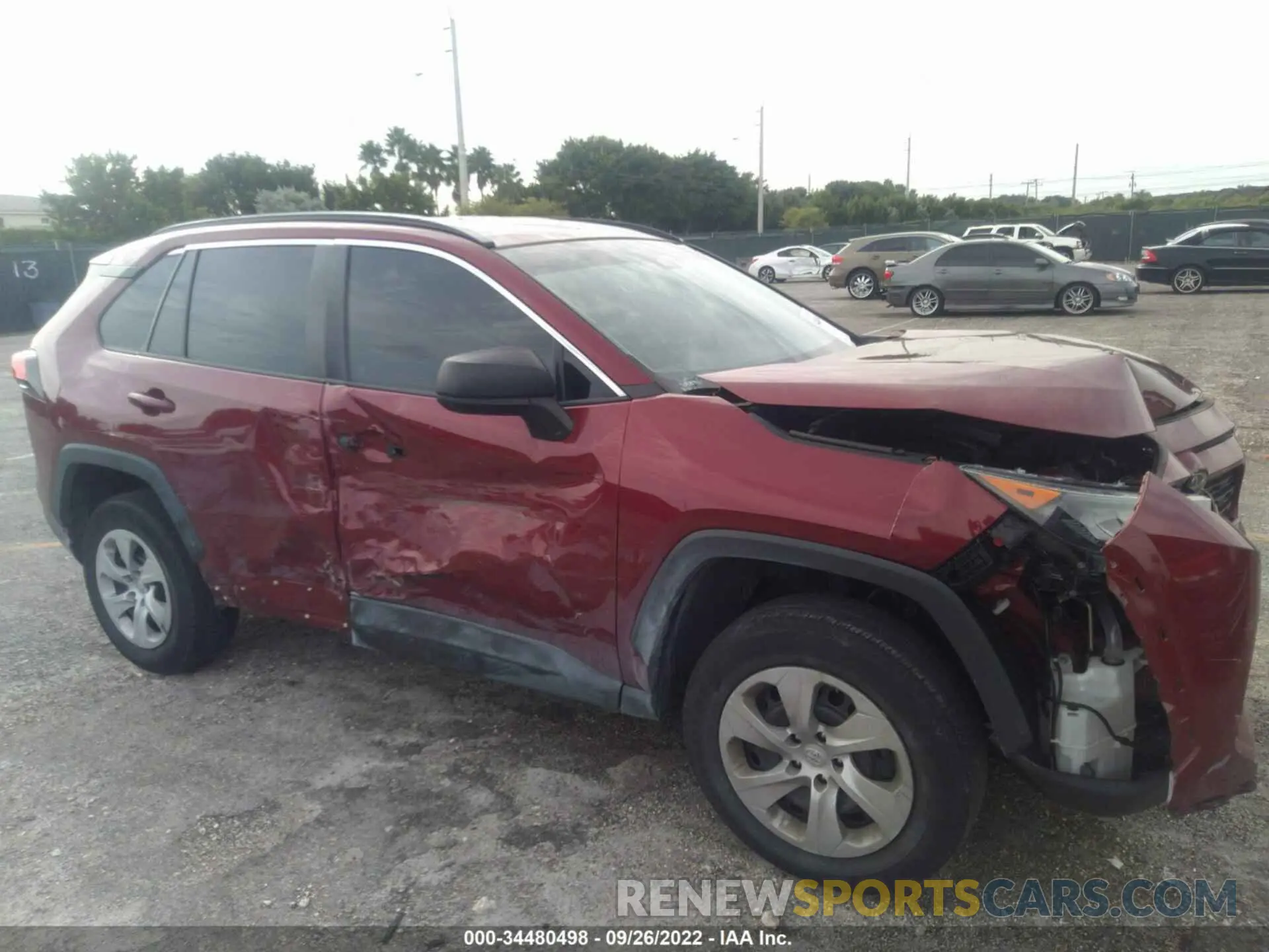 12 fotografías del automóvil dañado 2T3H1RFV7KW056751 TOYOTA RAV4 2019