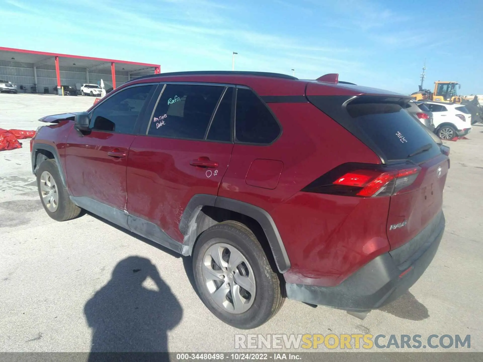 3 fotografías del automóvil dañado 2T3H1RFV7KW056751 TOYOTA RAV4 2019