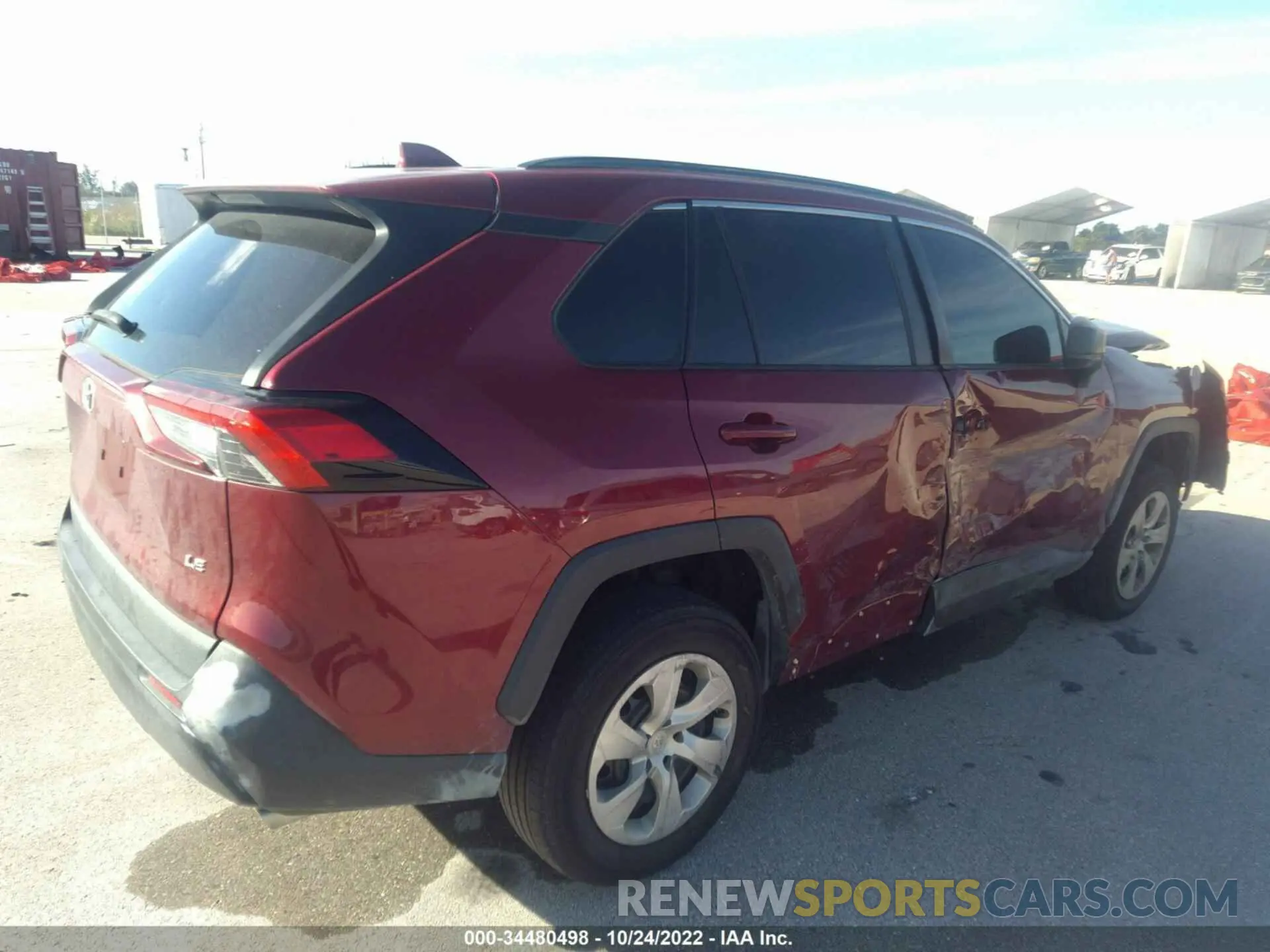 4 fotografías del automóvil dañado 2T3H1RFV7KW056751 TOYOTA RAV4 2019