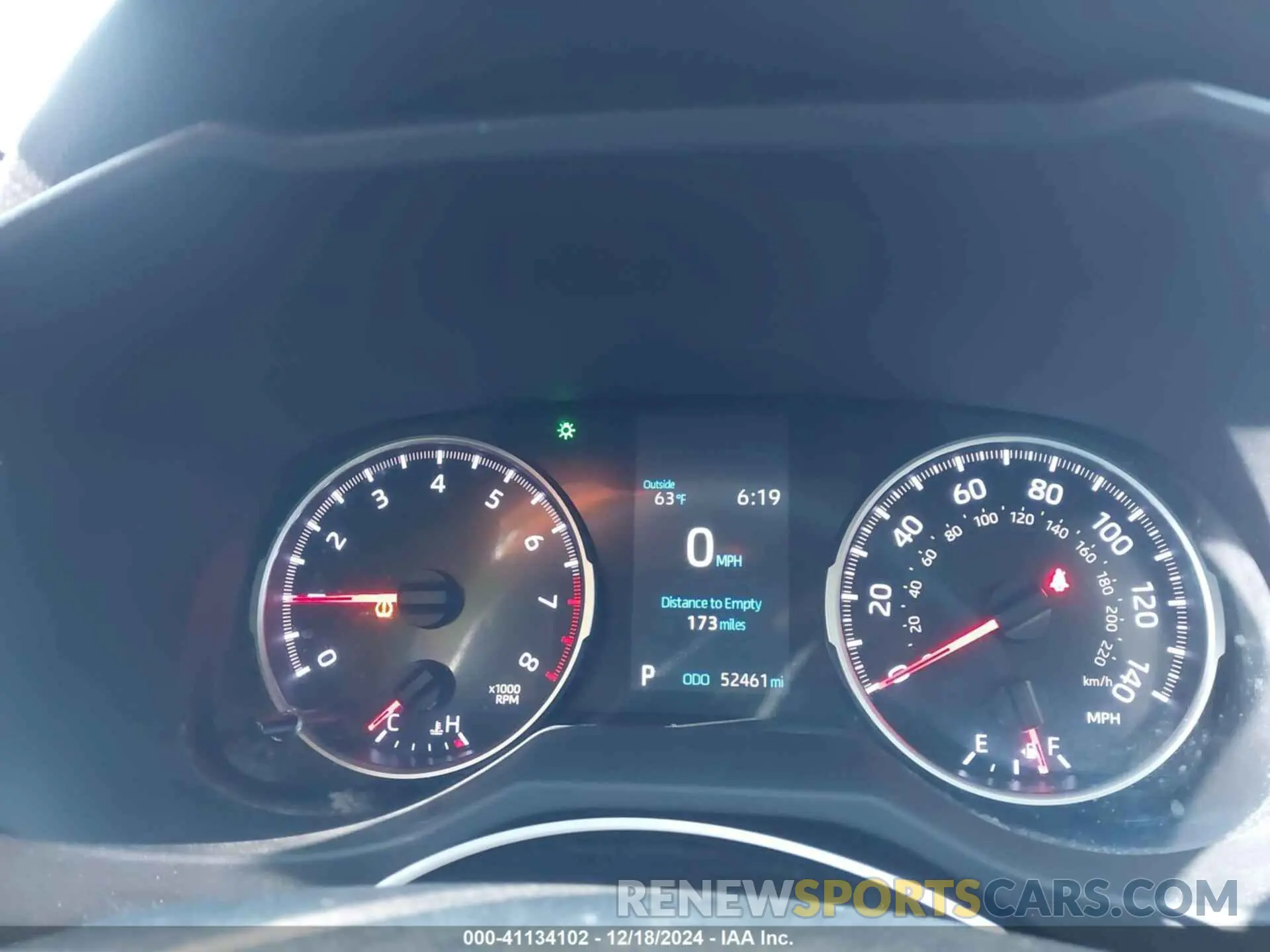 7 fotografías del automóvil dañado 2T3H1RFV8KC023582 TOYOTA RAV4 2019