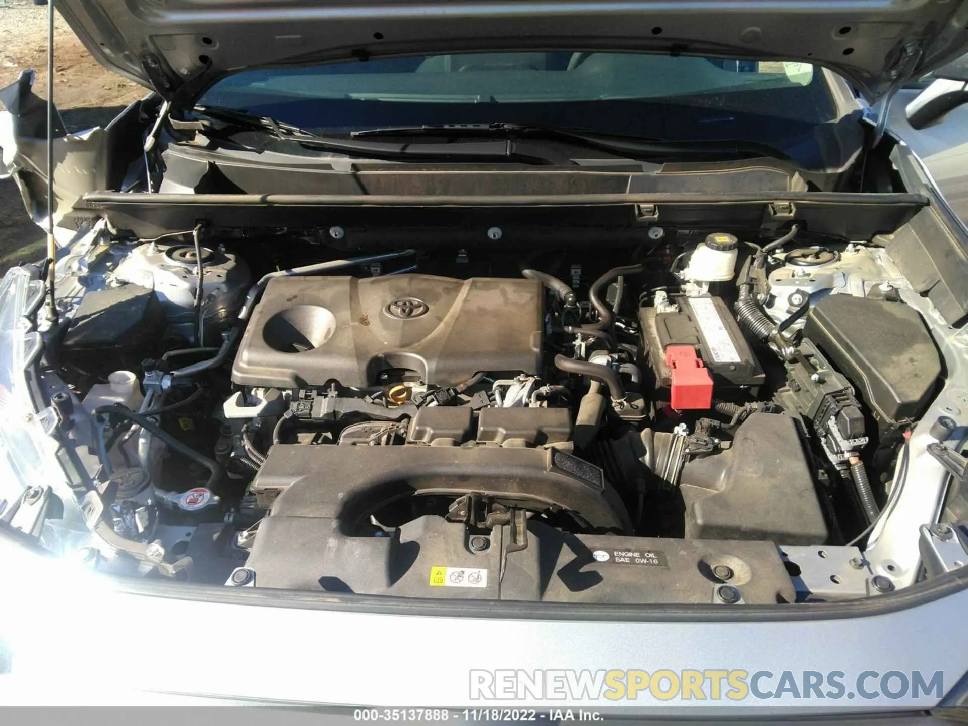 10 fotografías del automóvil dañado 2T3H1RFV8KW023211 TOYOTA RAV4 2019