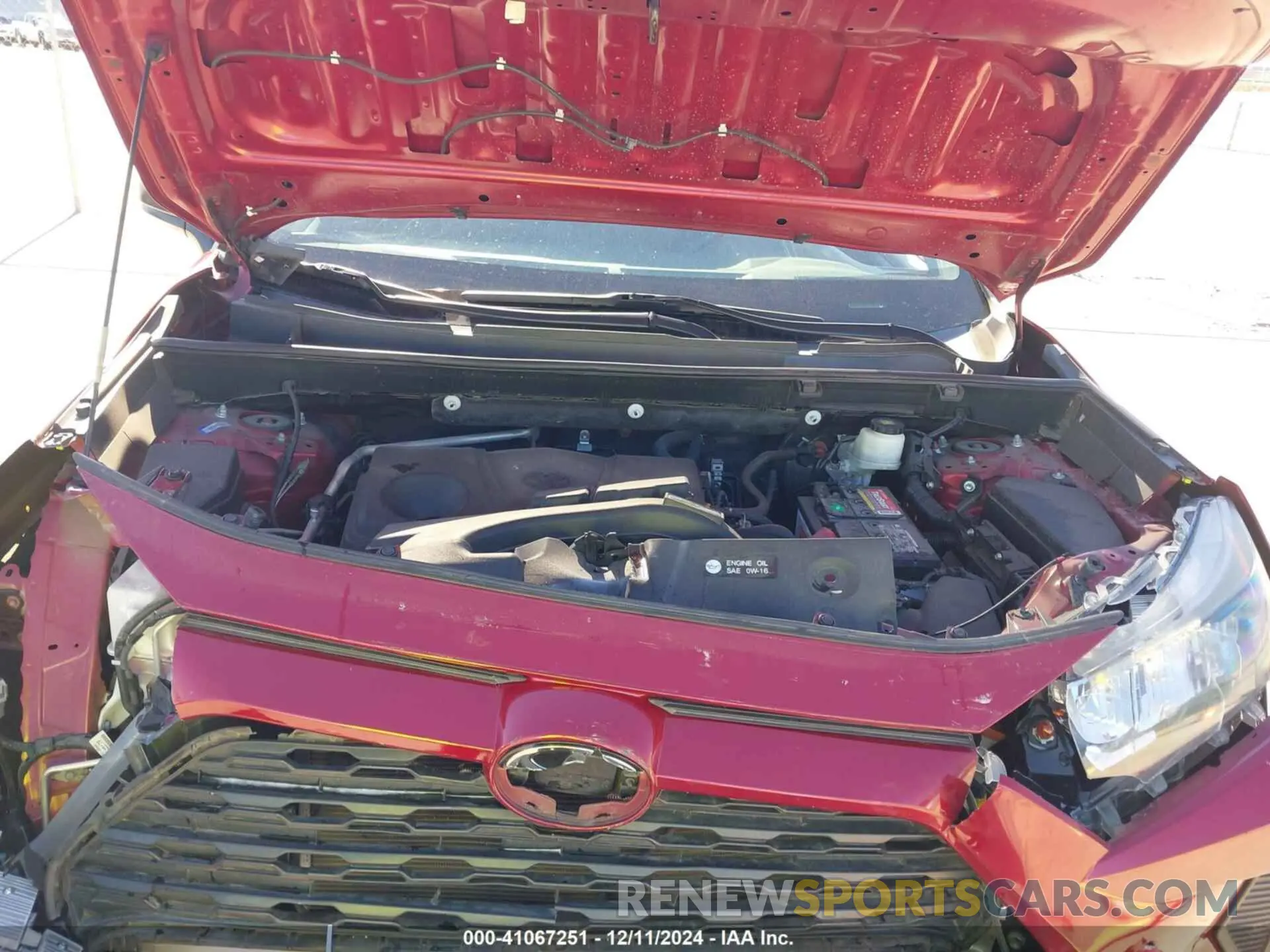 10 fotografías del automóvil dañado 2T3H1RFV8KW048836 TOYOTA RAV4 2019