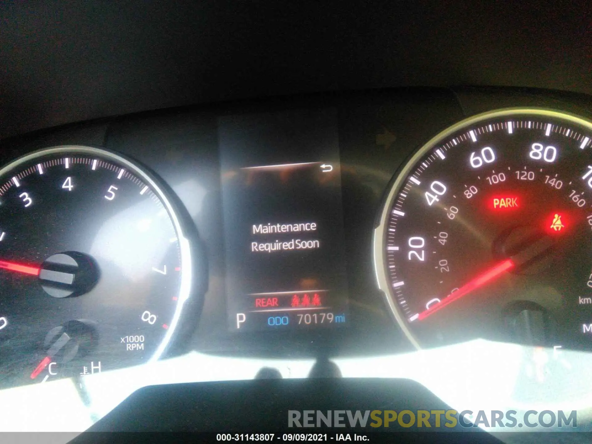 7 fotografías del automóvil dañado 2T3H1RFV9KW030880 TOYOTA RAV4 2019