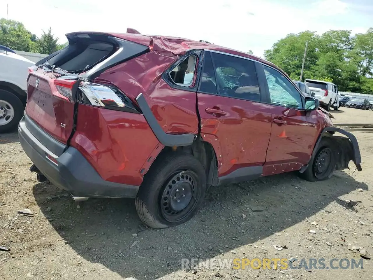 3 fotografías del automóvil dañado 2T3H1RFVXKW021492 TOYOTA RAV4 2019